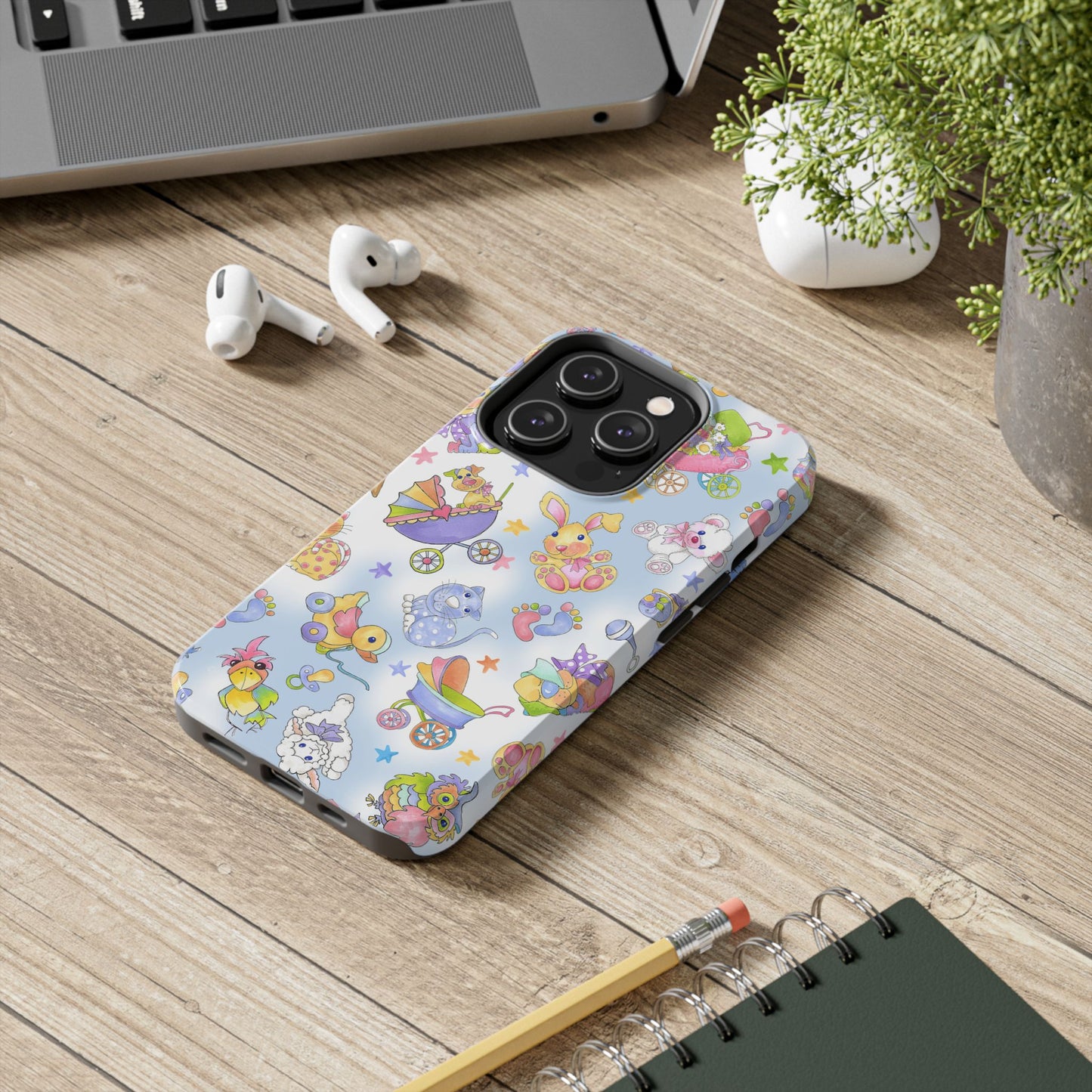 Busy Baby Blue Sky Phone Case
