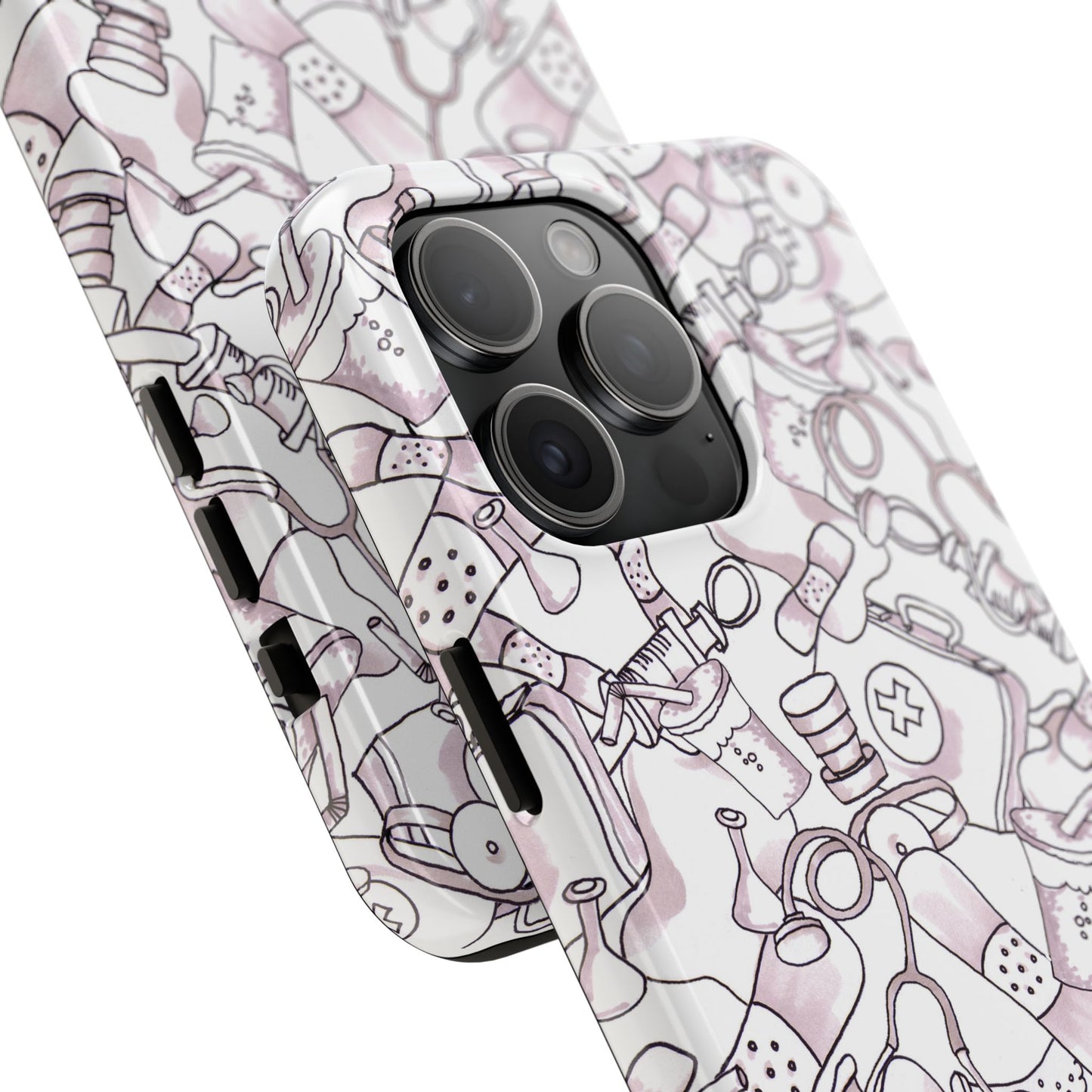 Med Stuff White Phone Case