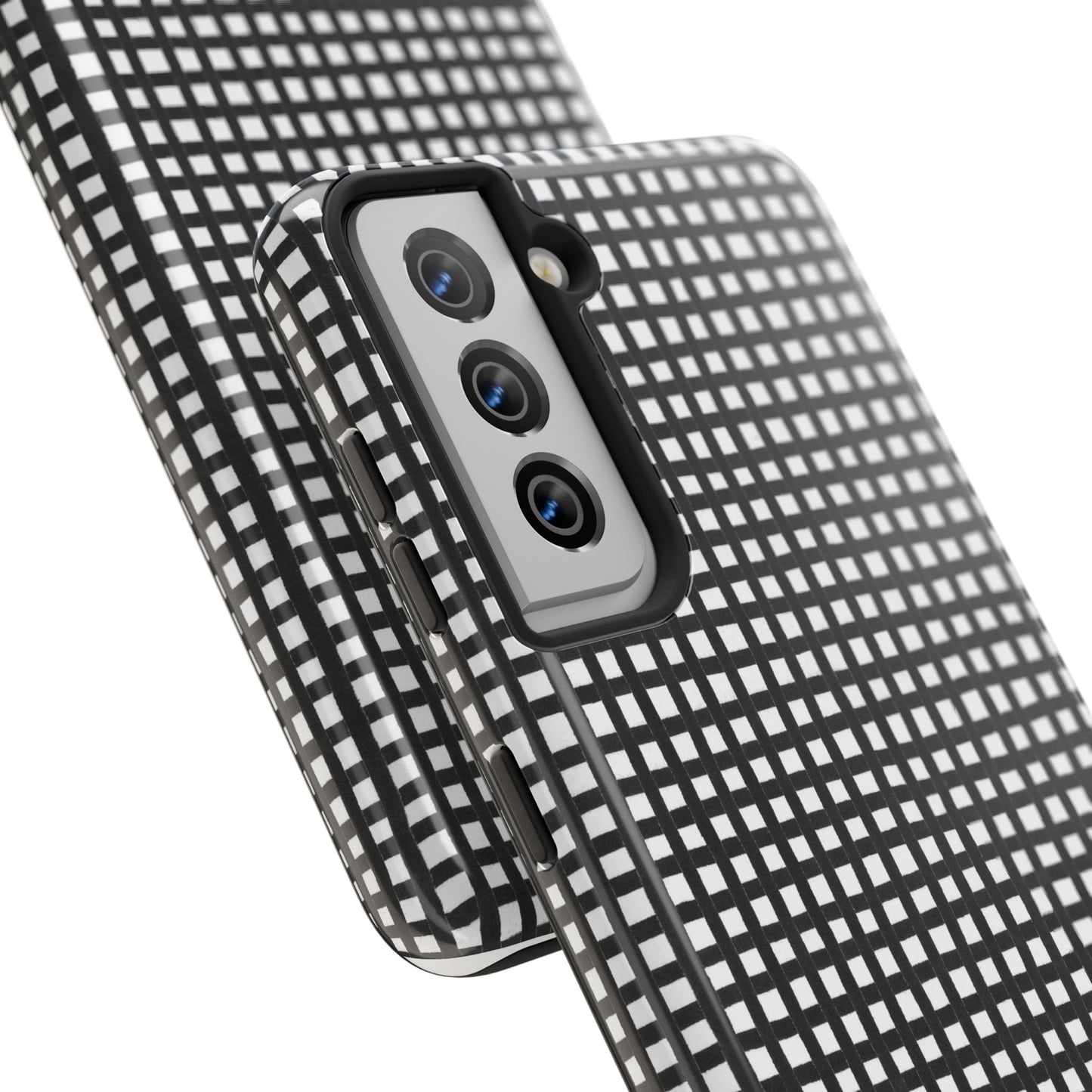 Chipper Check Black / White Phone Case