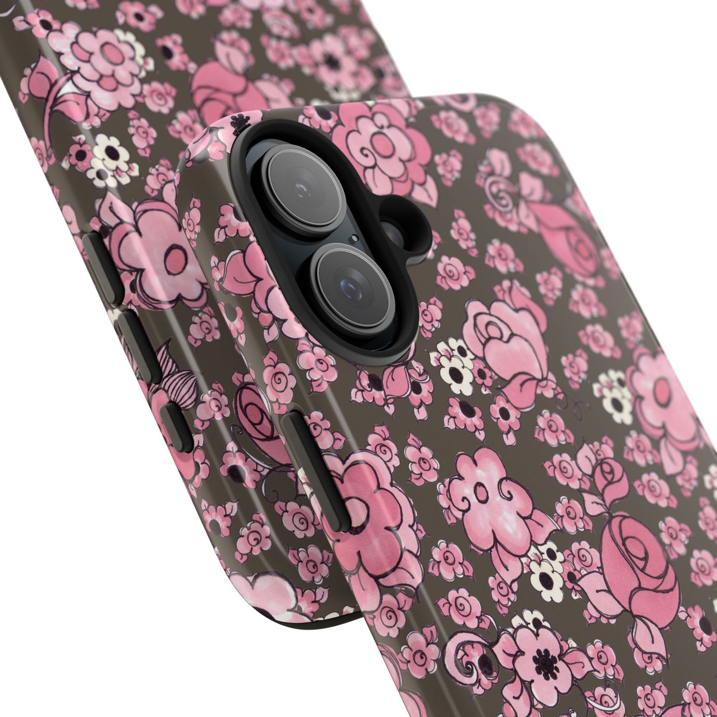 Profuse Posies Mocha Phone Case