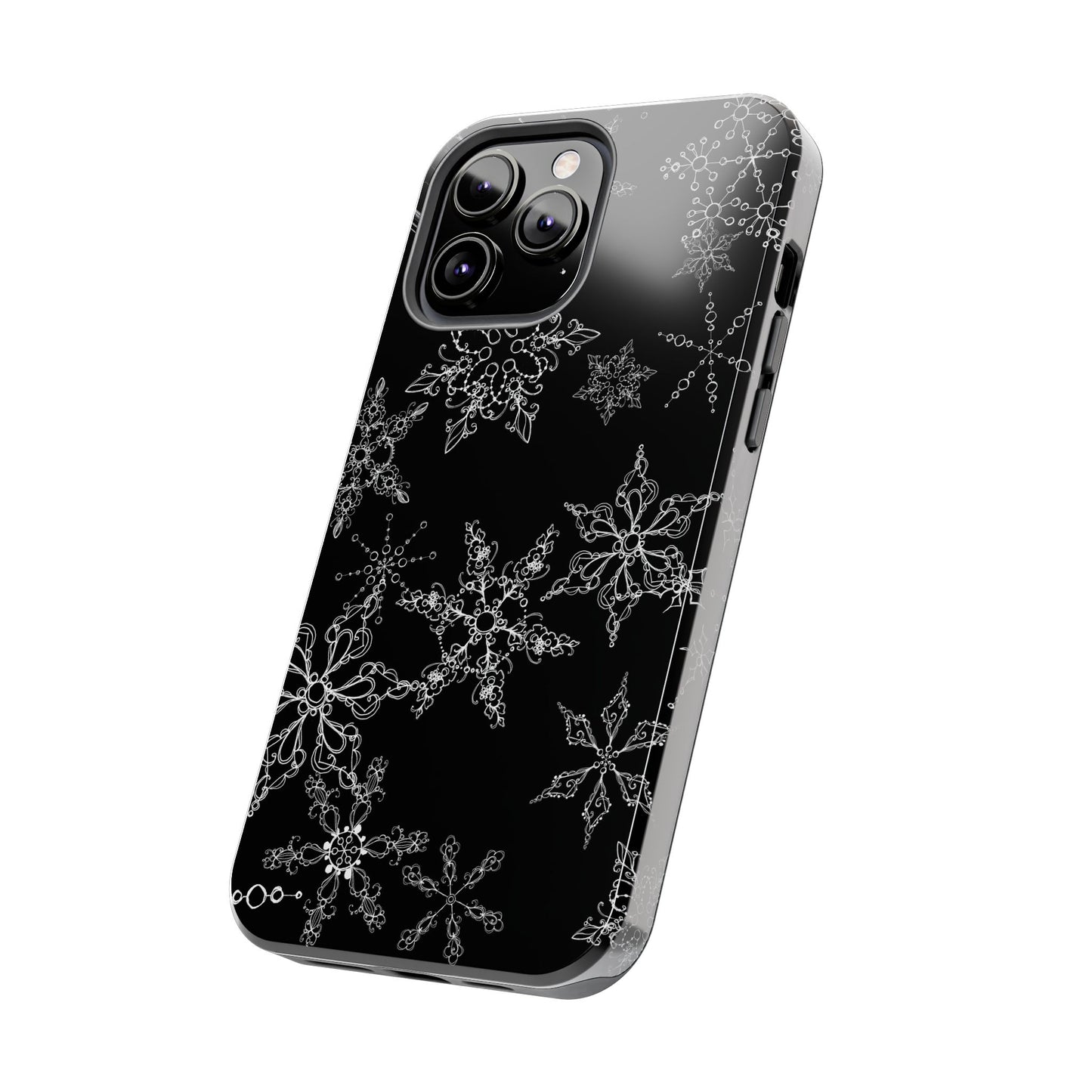 Random Flakes Black Phone Case
