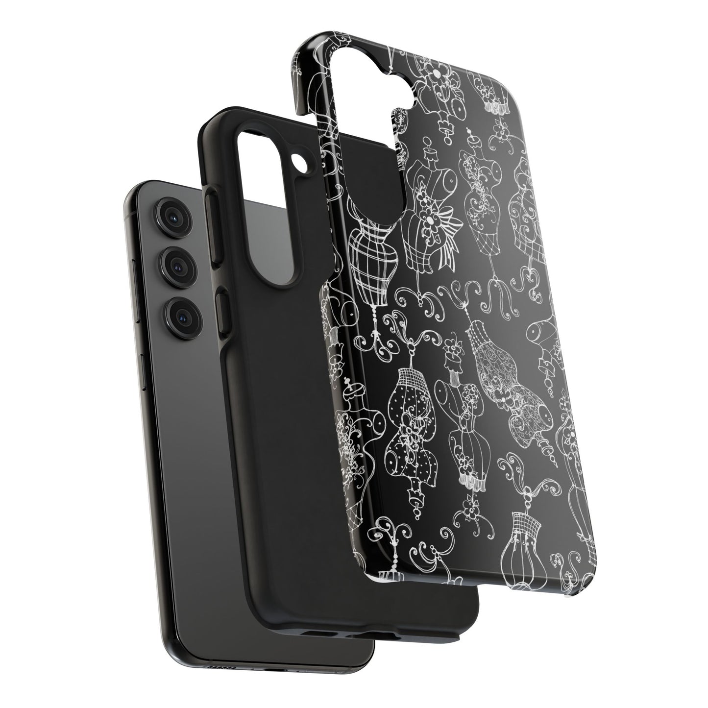 Mannequinique Black / White Phone Case