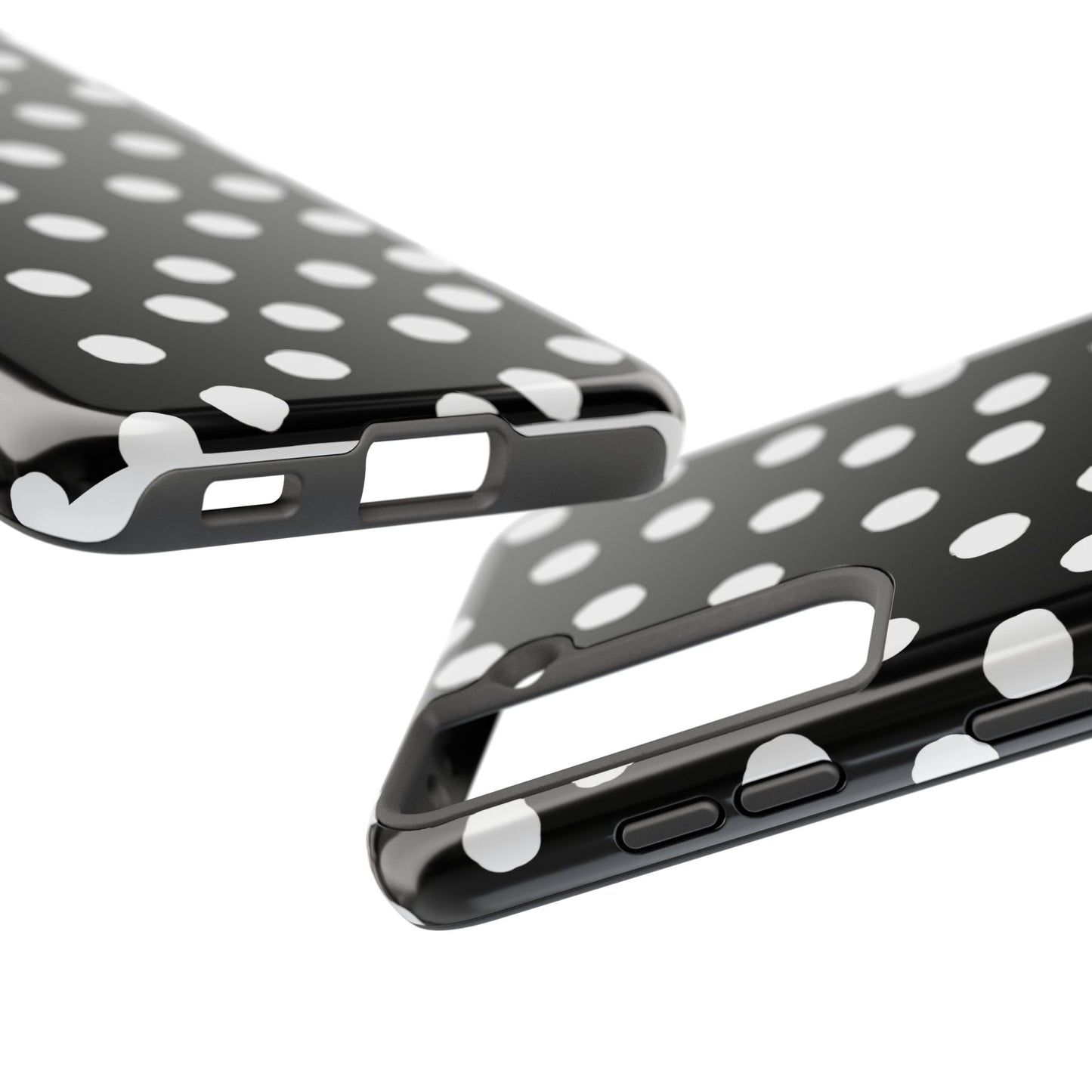 Jumbo Dots Black / White Phone Case