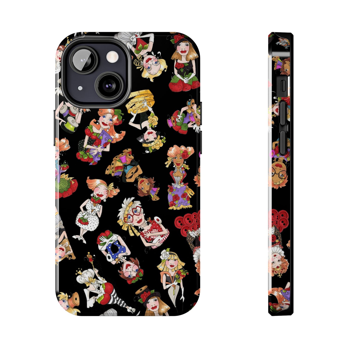 Curious Toss Black Phone Case