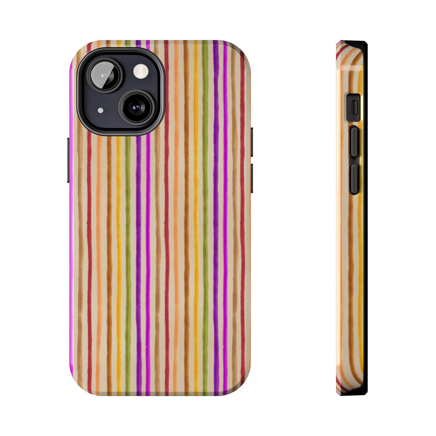 Spice Stripe Muslin Phone Case