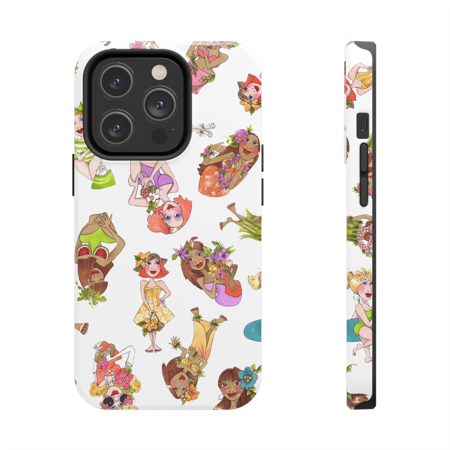 Island Toss White Phone Case