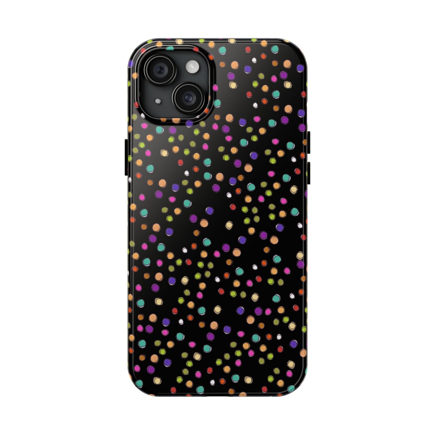 Dog Dots Black Phone Case