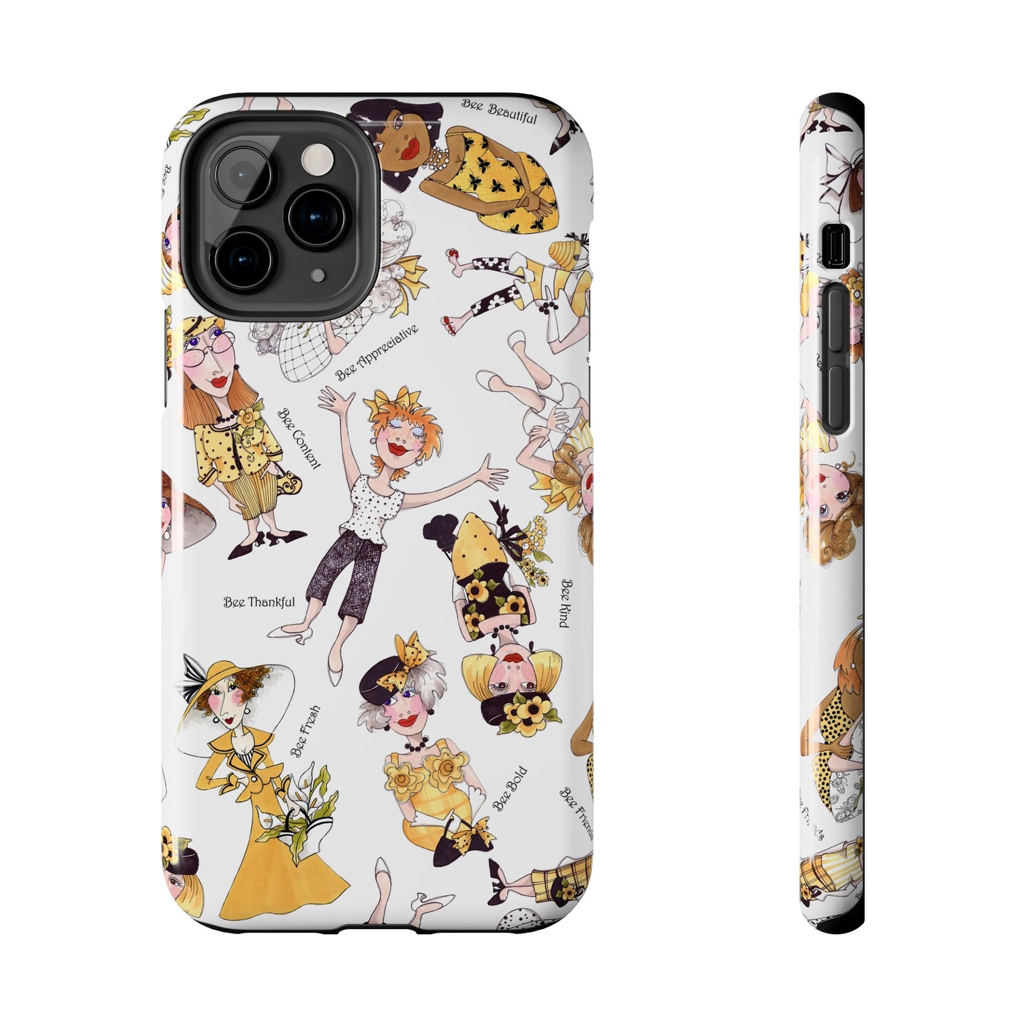 Bee Tossed White Phone Case