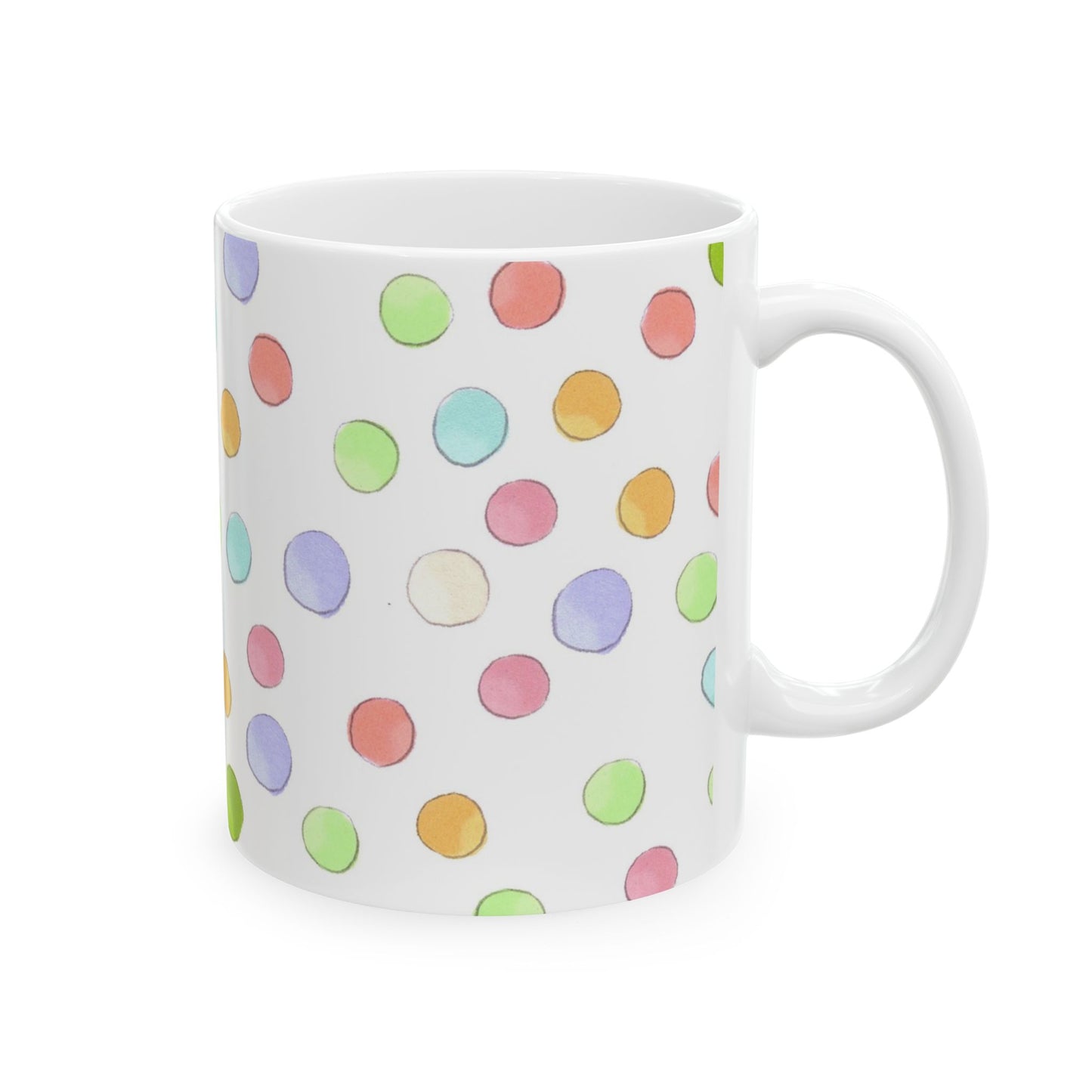 Happy Dots White Cup