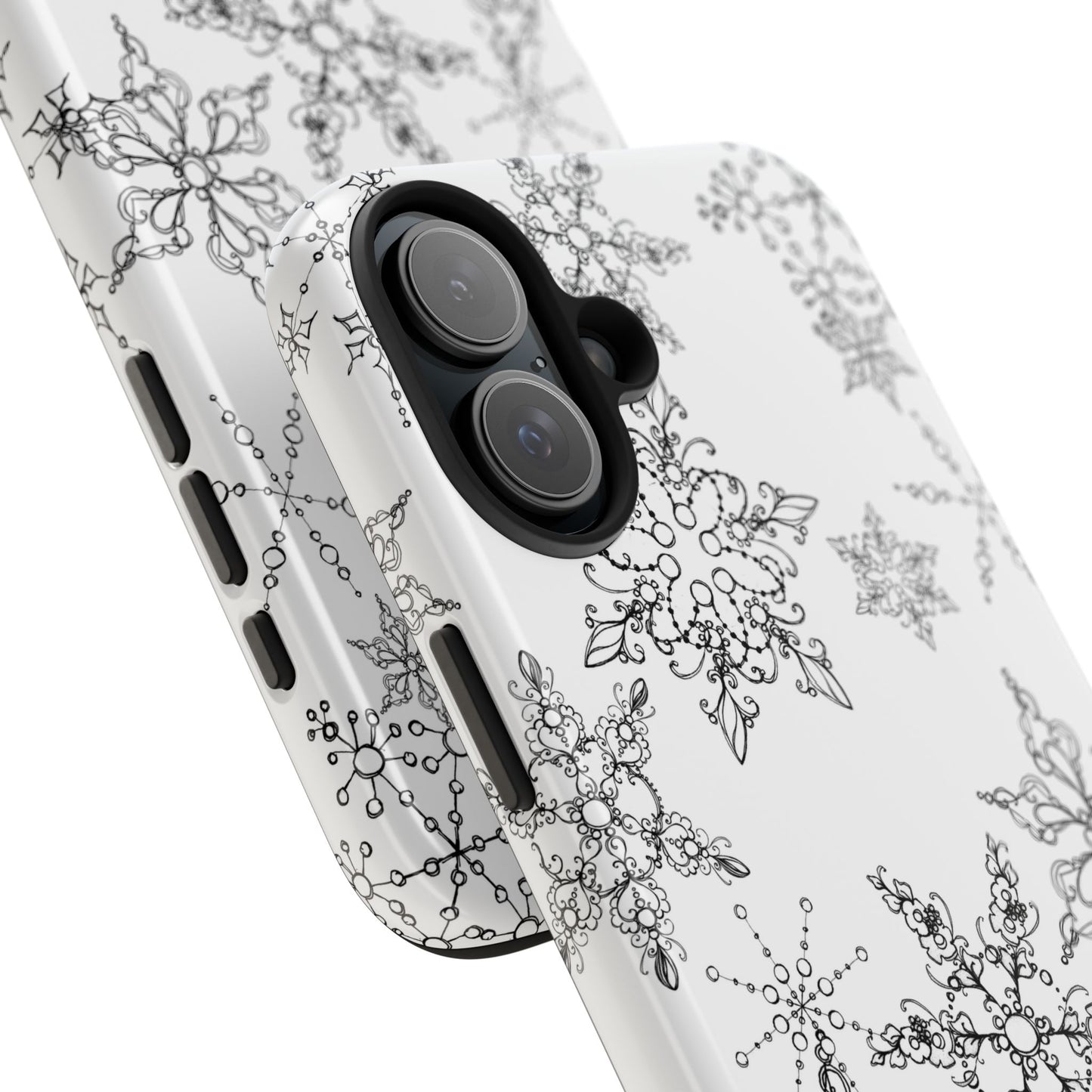 Random Flakes White Phone Case
