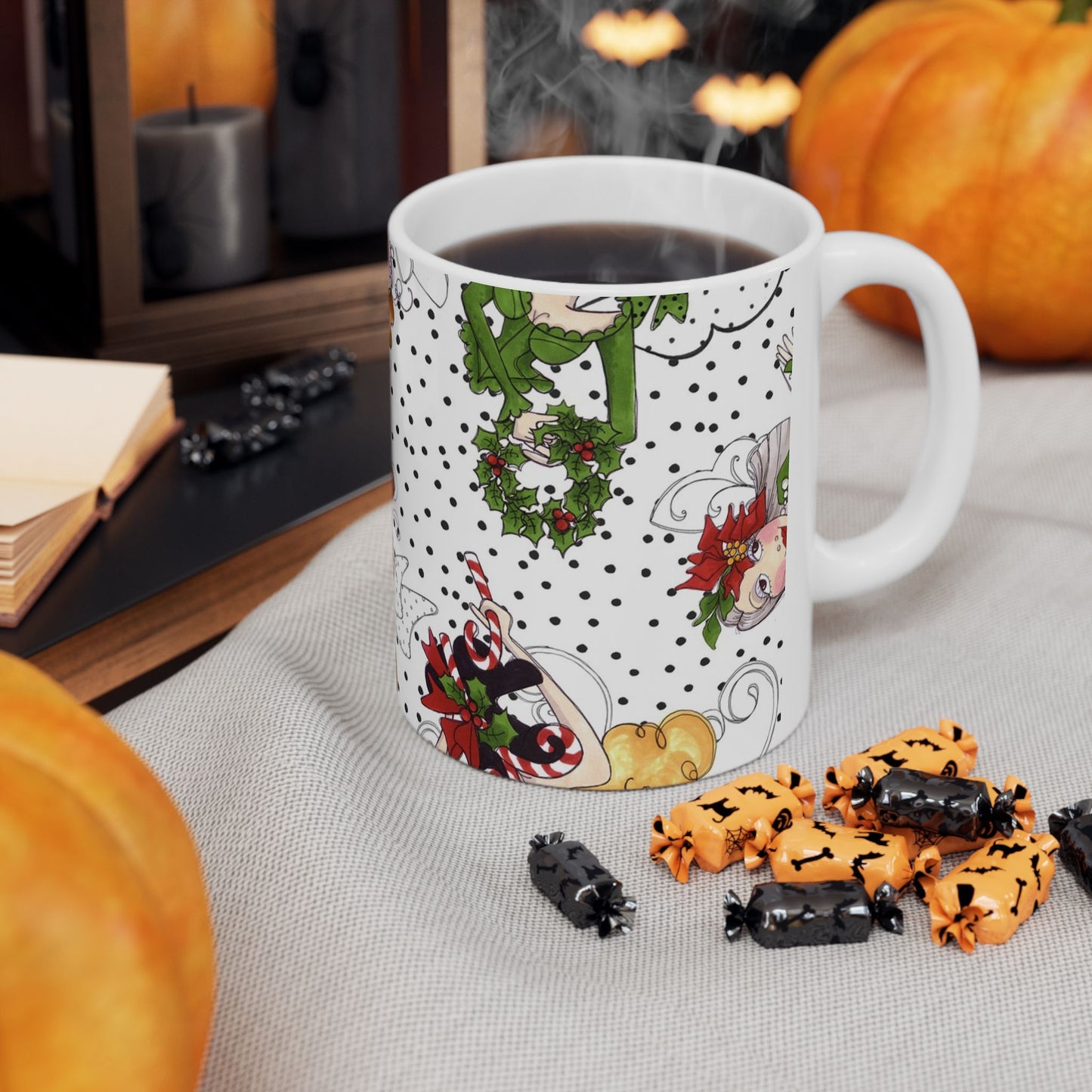 Fairy Toss White / Black Cup