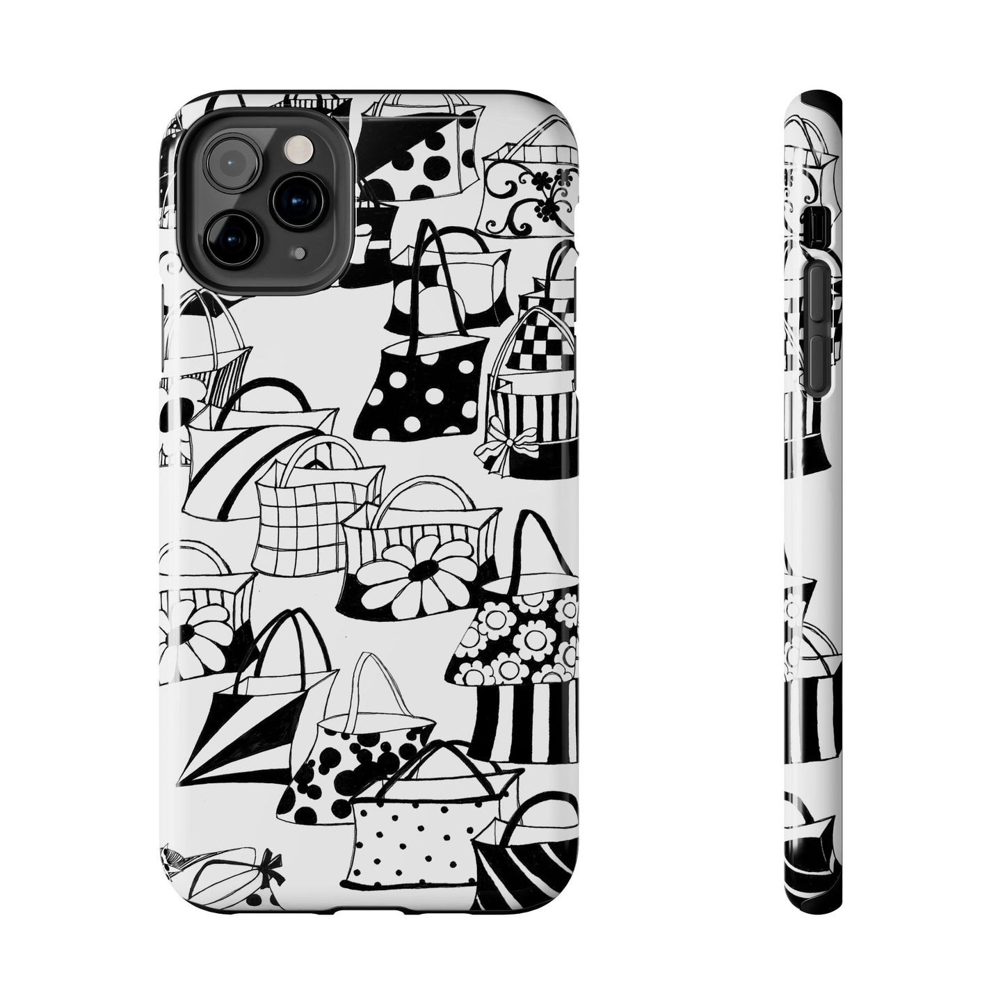 Totes White / Black Phone Case