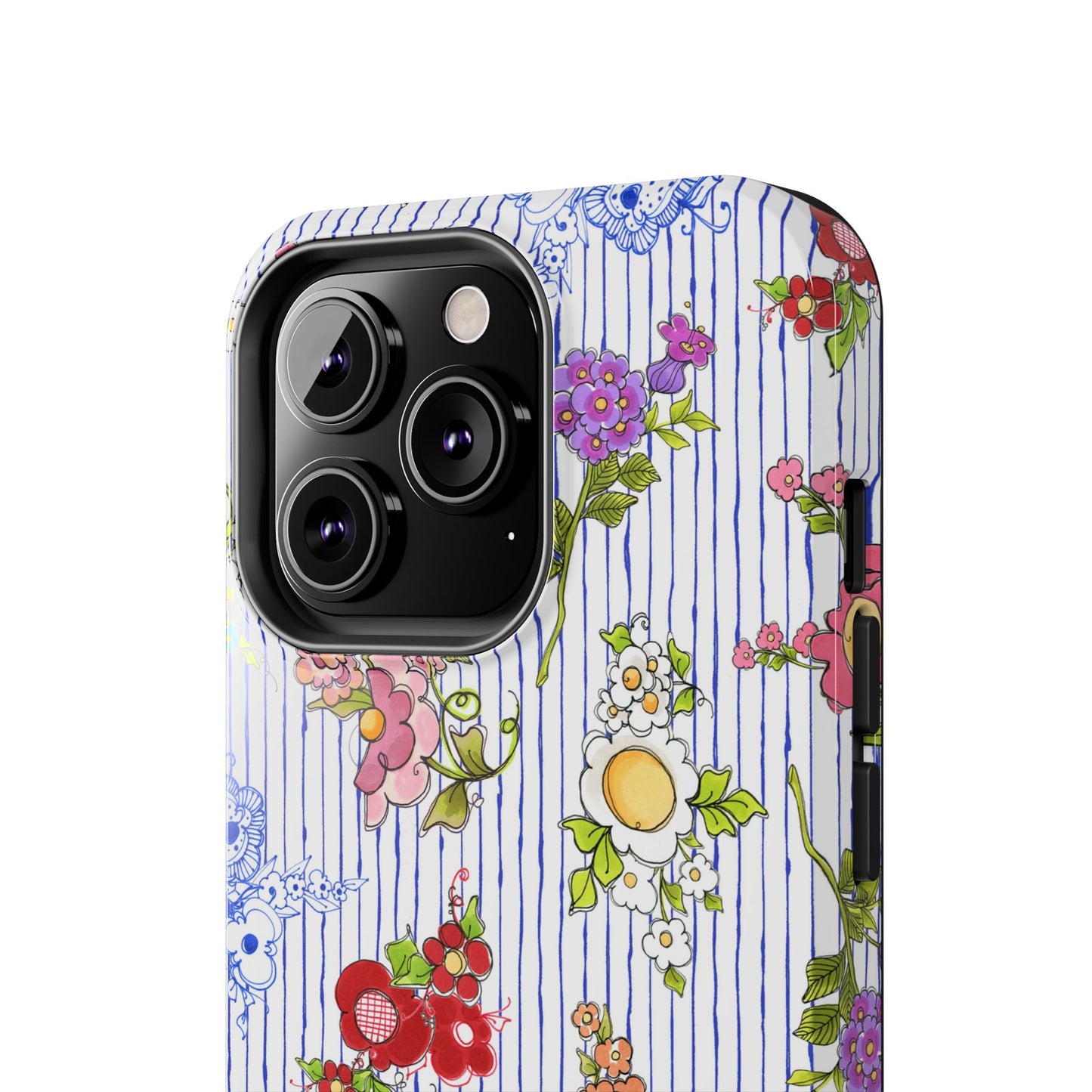 Mixed Bouquets Blue / White Phone Case