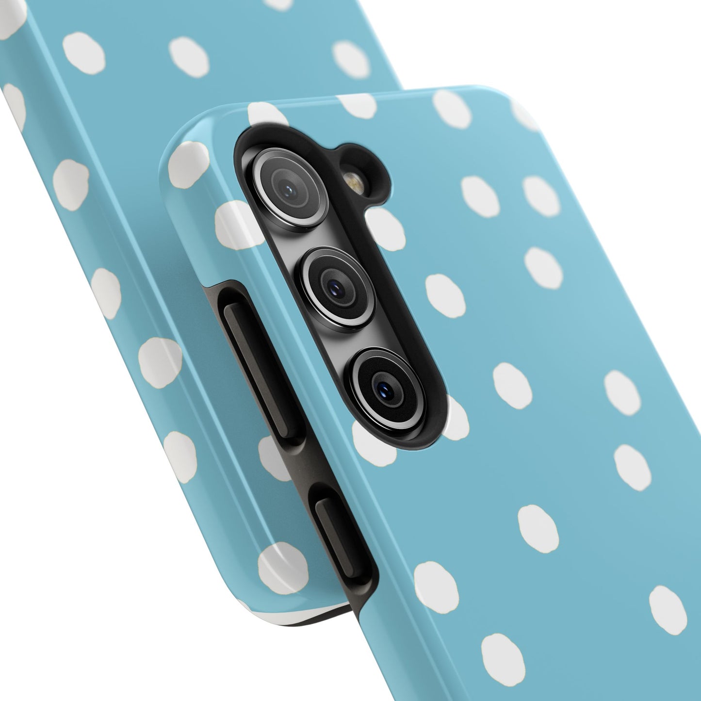 Jumbo Dots Turquoise / White Phone Case