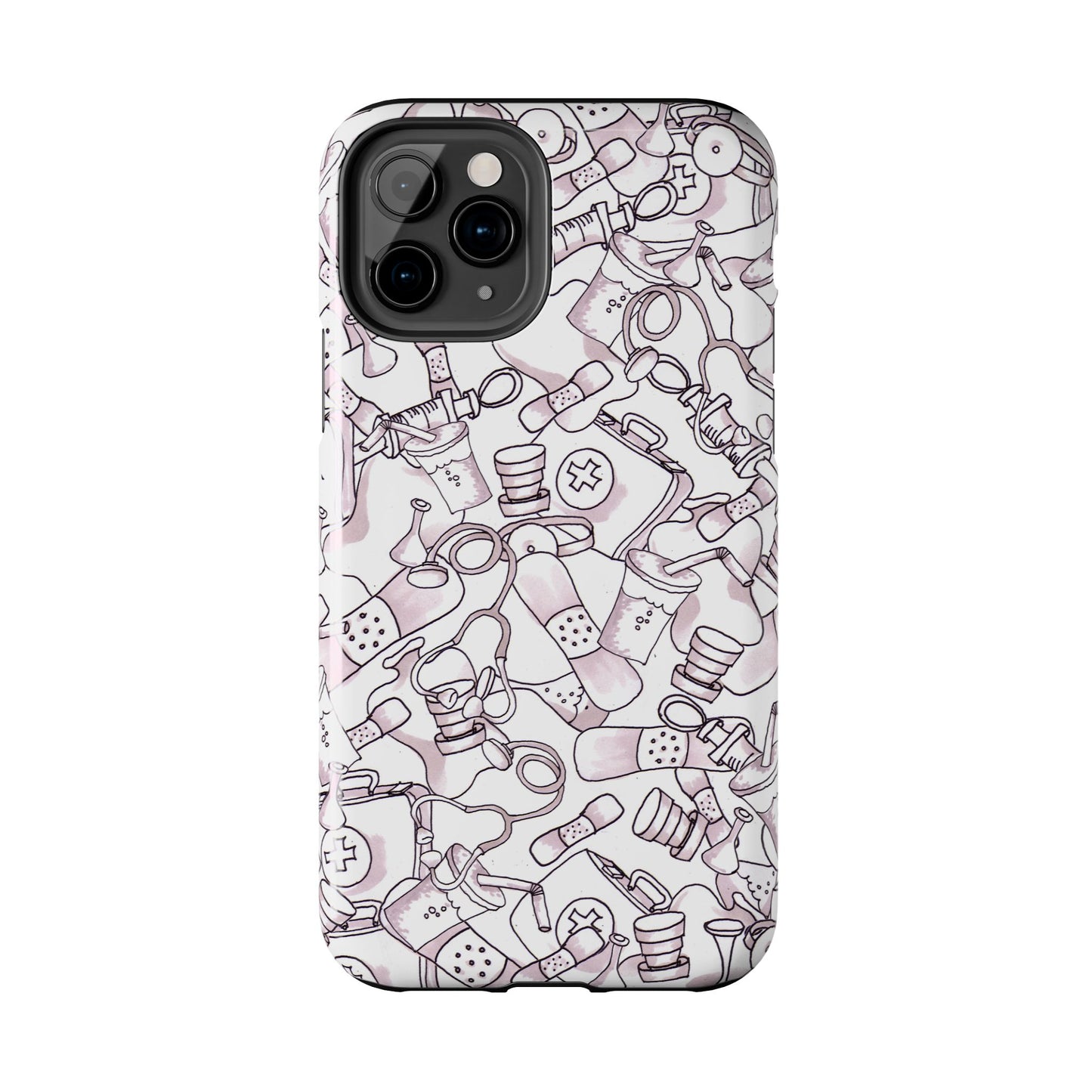 Med Stuff White Phone Case