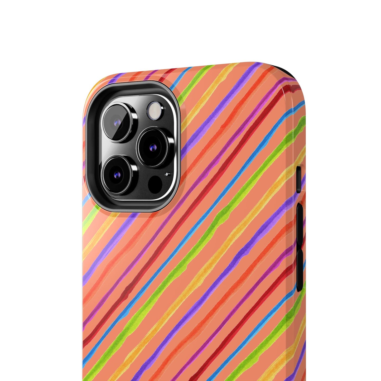 Calico Stripe Orange Phone Case