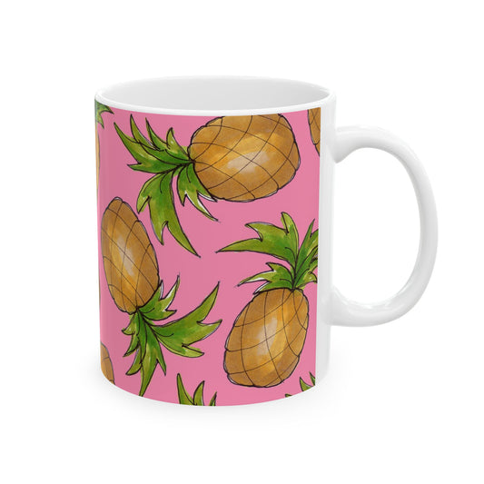 Pineapple Toss Pink Cup