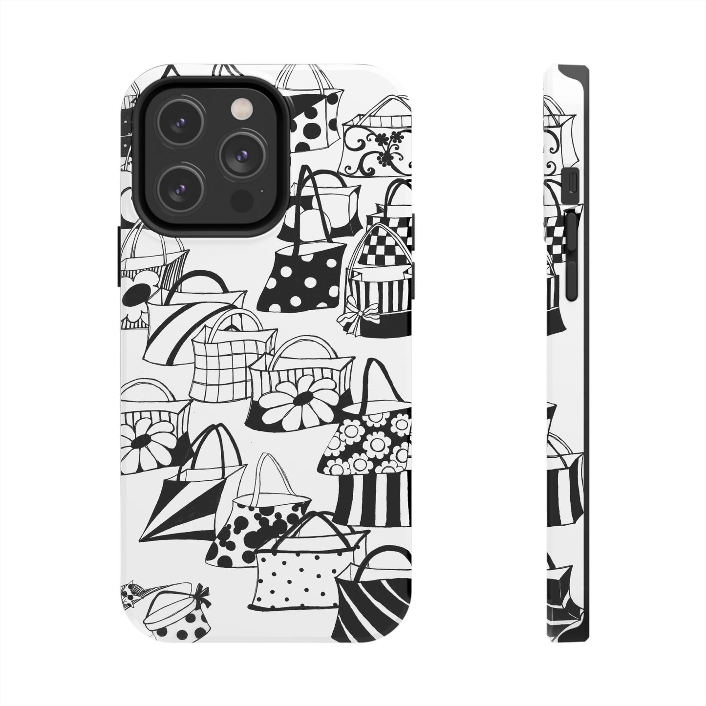 Totes White / Black Phone Case
