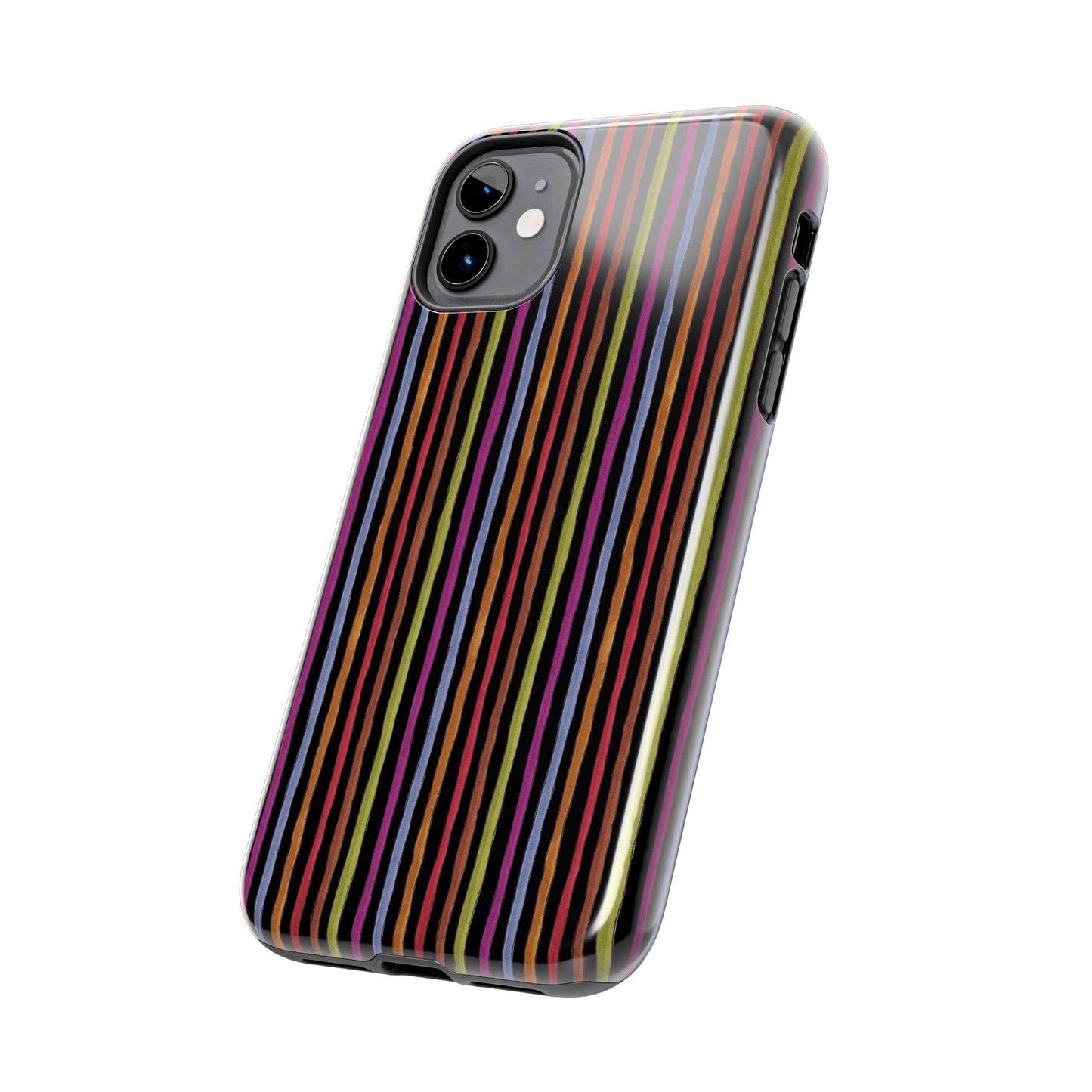 Stripe Black Phone Case