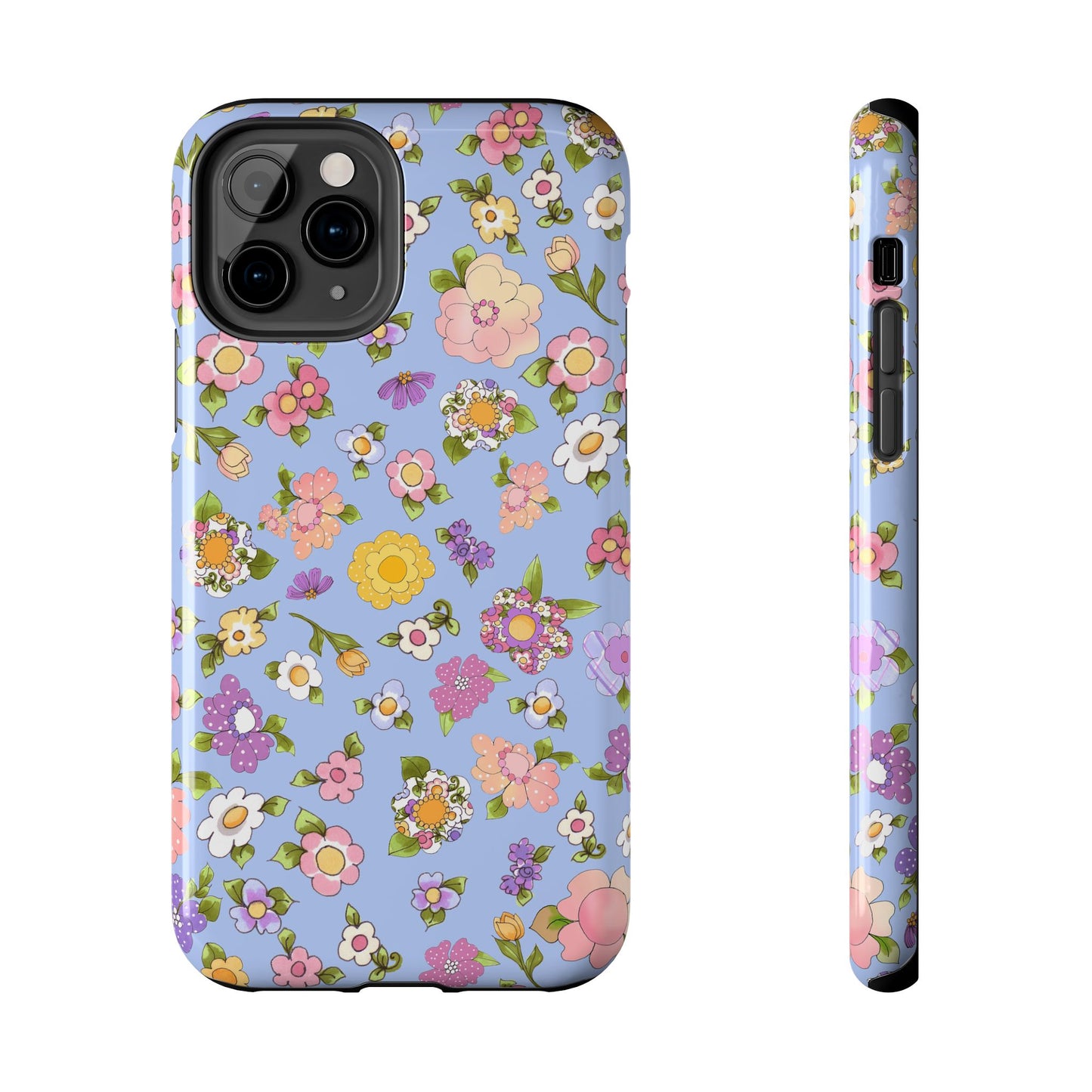 Flowery Blue Phone Case