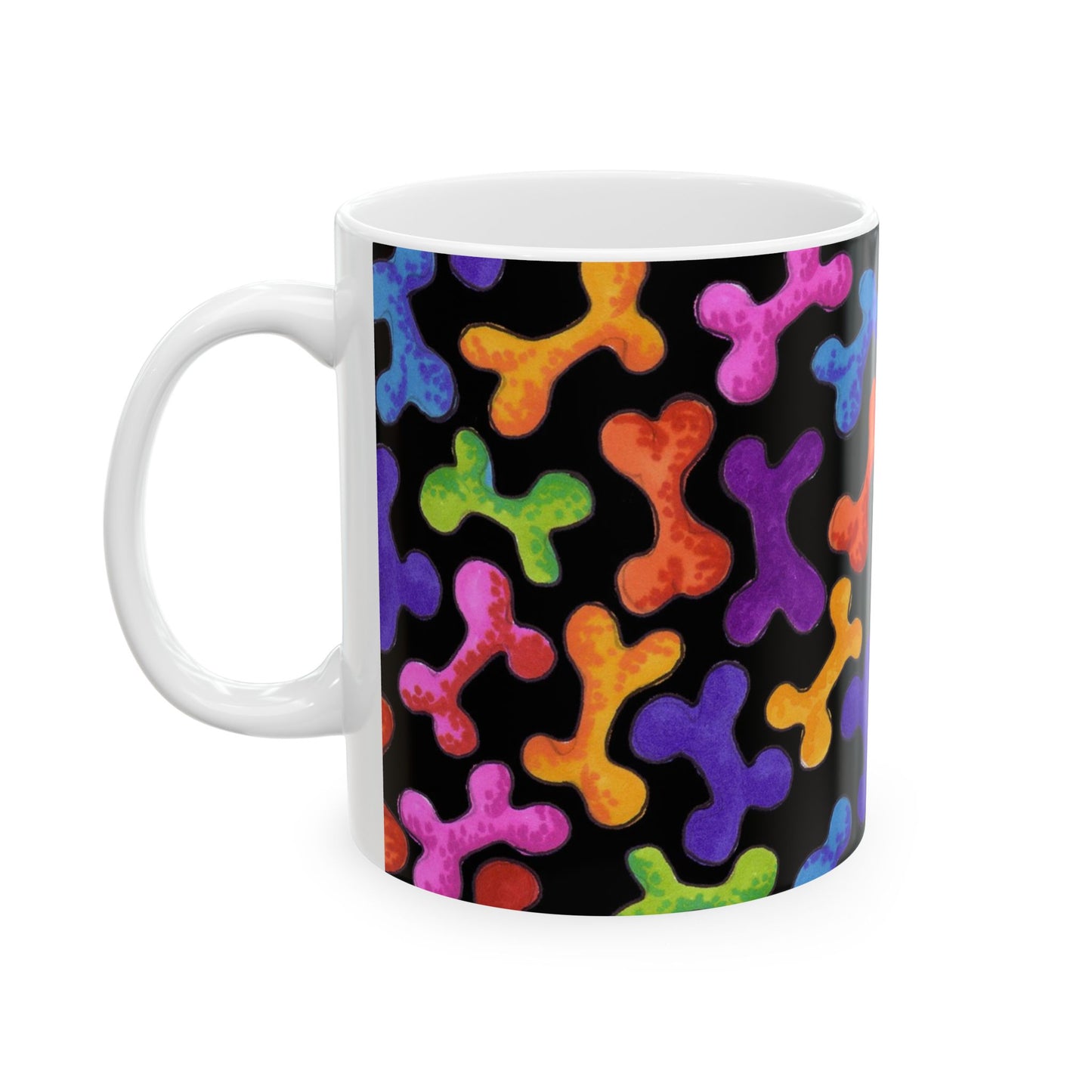 Fancy Bones Black / Multi Cup