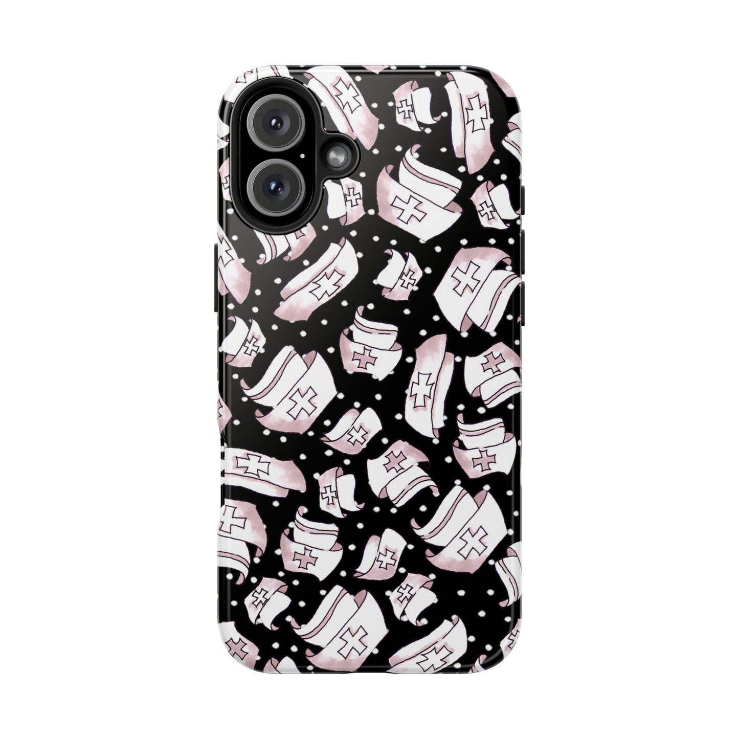 Med Hats Black Phone Case