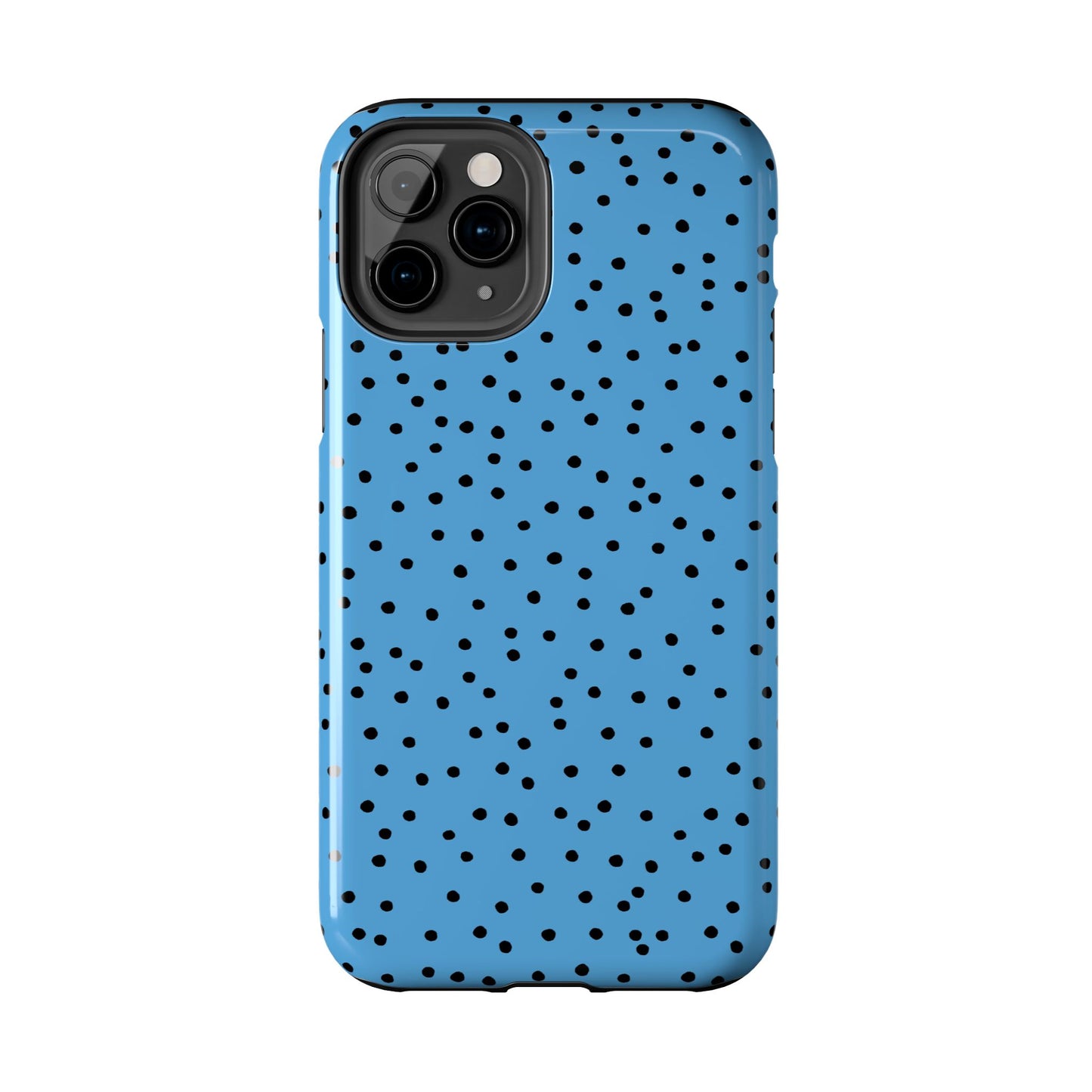 Dinky Dots Turquoise / Black Phone Case