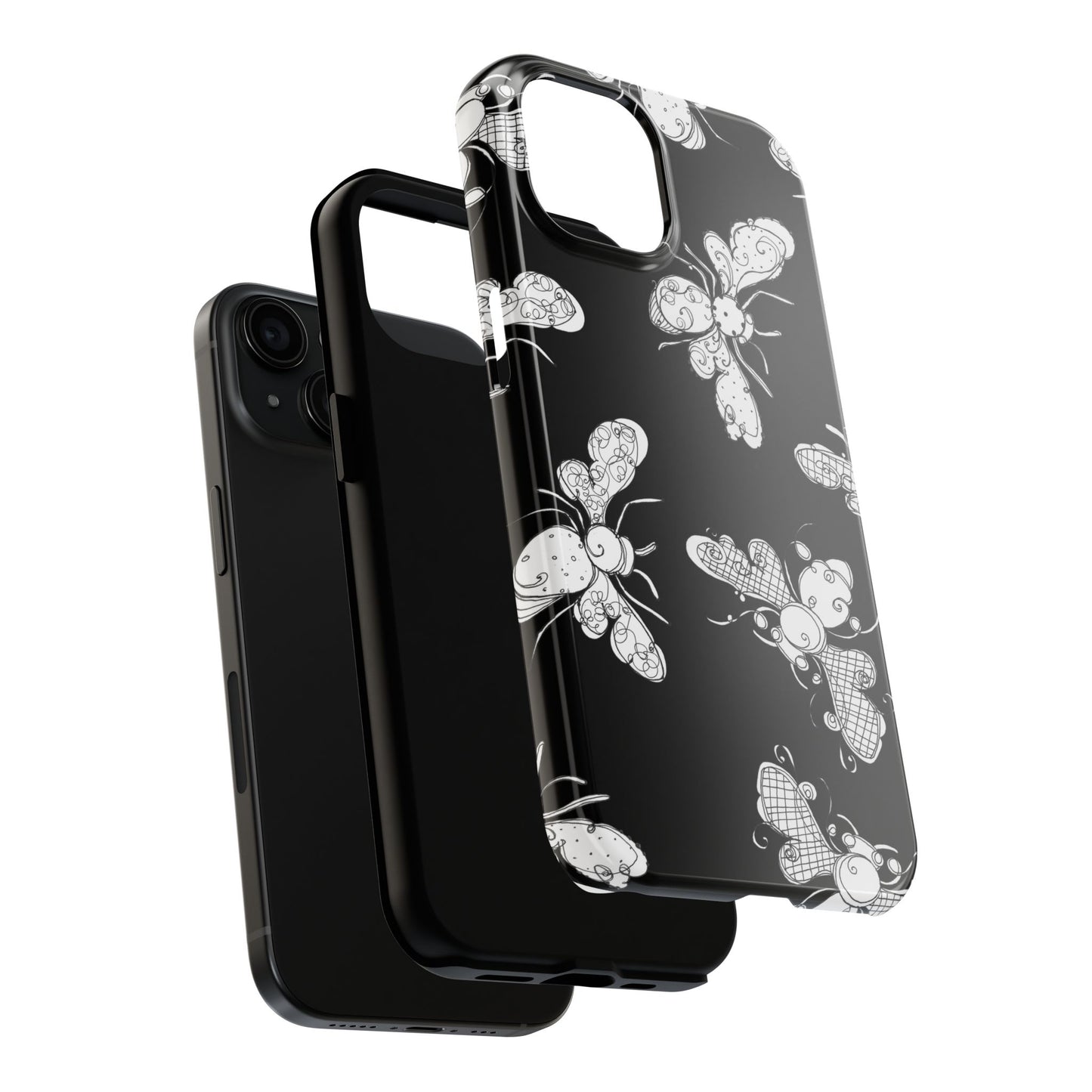 Busy Bee Black Phone Case