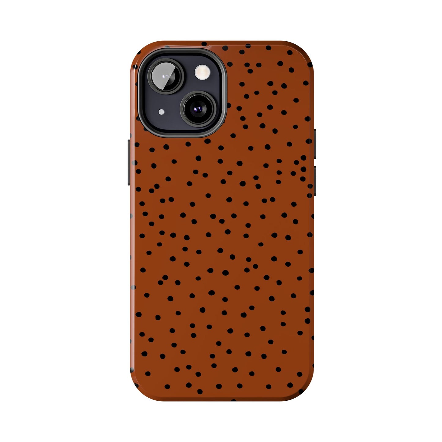 Dinky Dots Bronze / Black Phone Case
