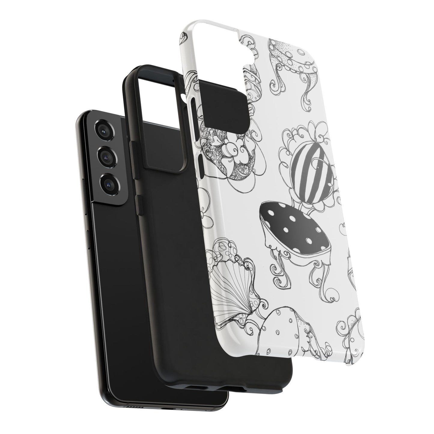 Bistro Chairs White Phone Case