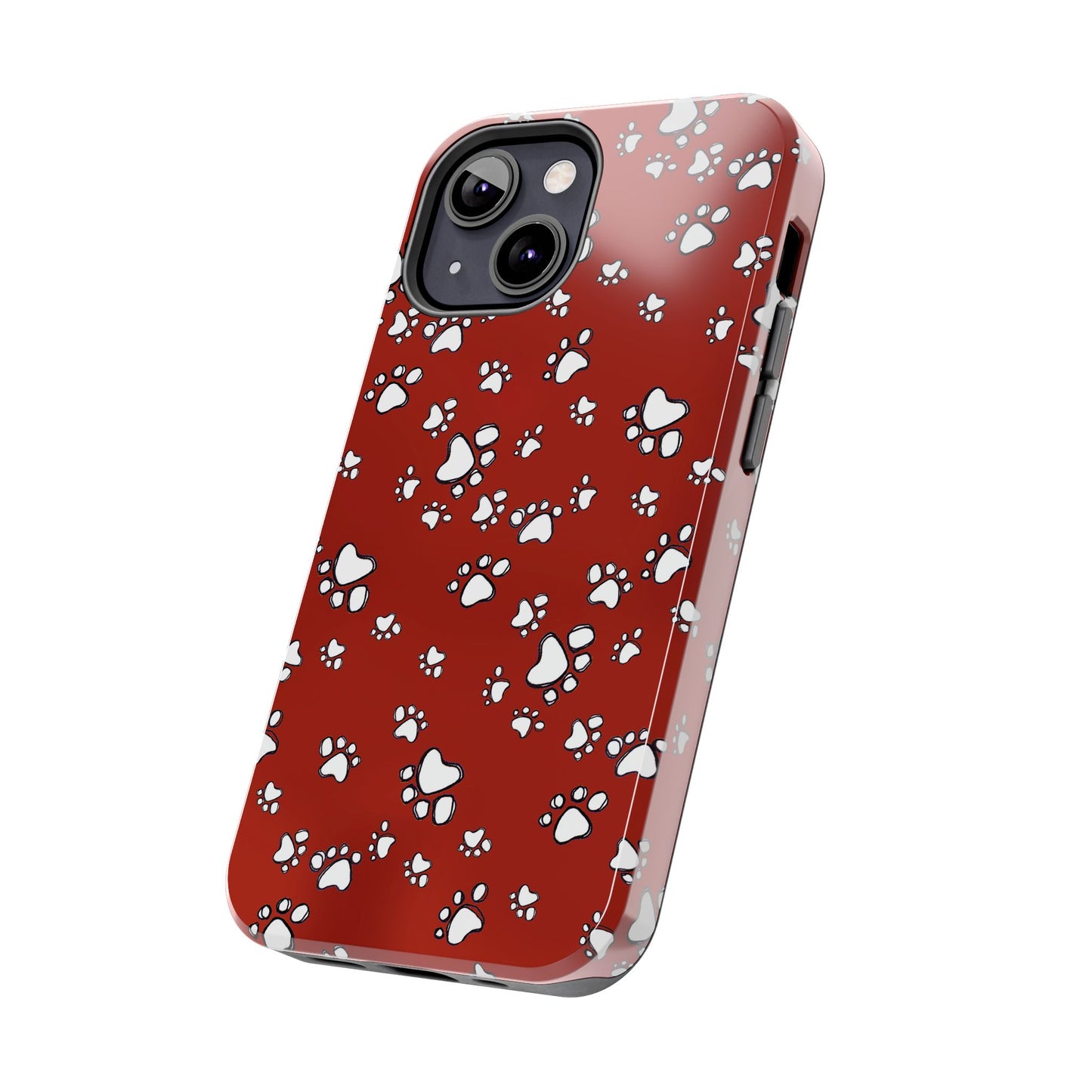Paw Flakes Red Phone Case