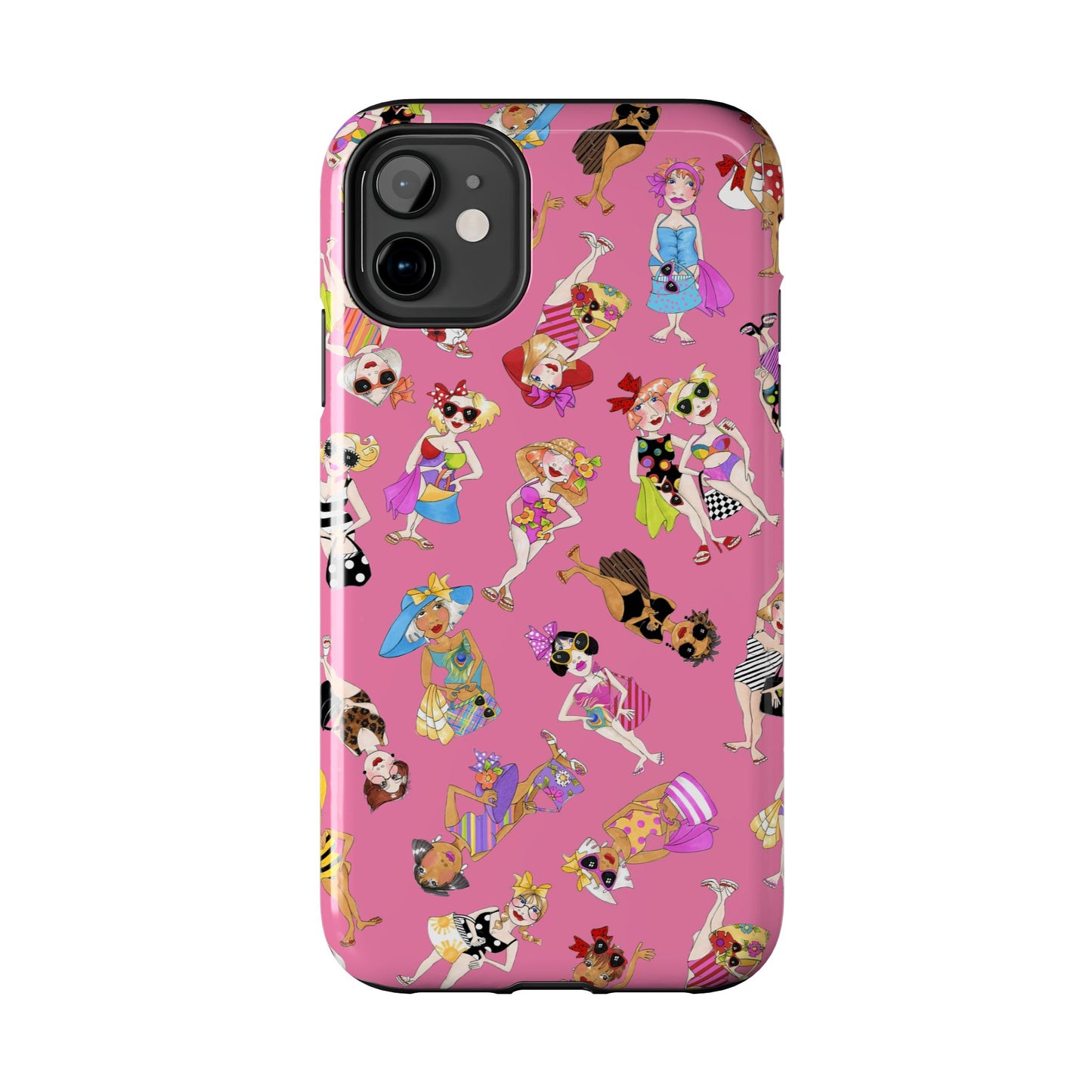 Tossed Beauties Pink Phone Case