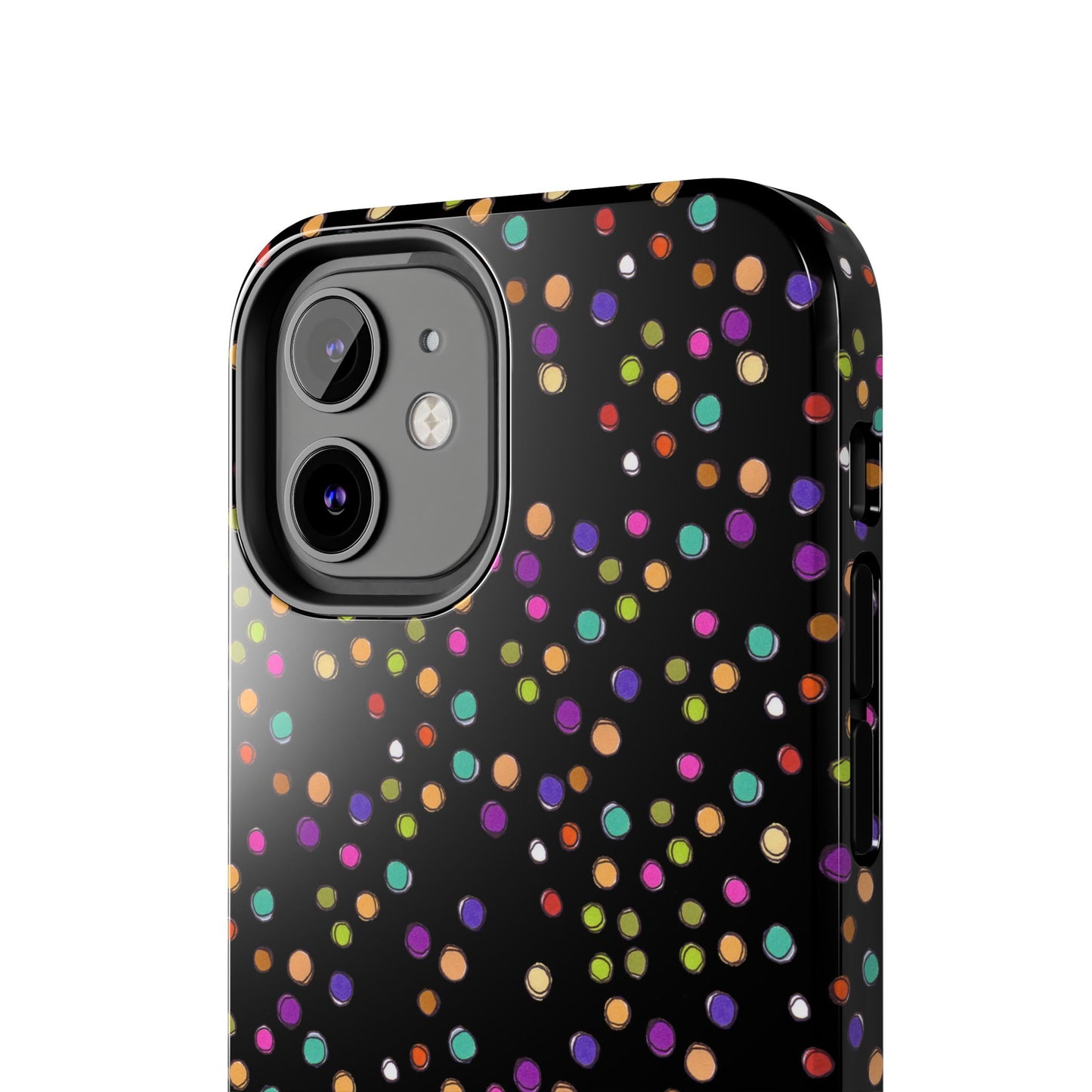 Dog Dots Black Phone Case