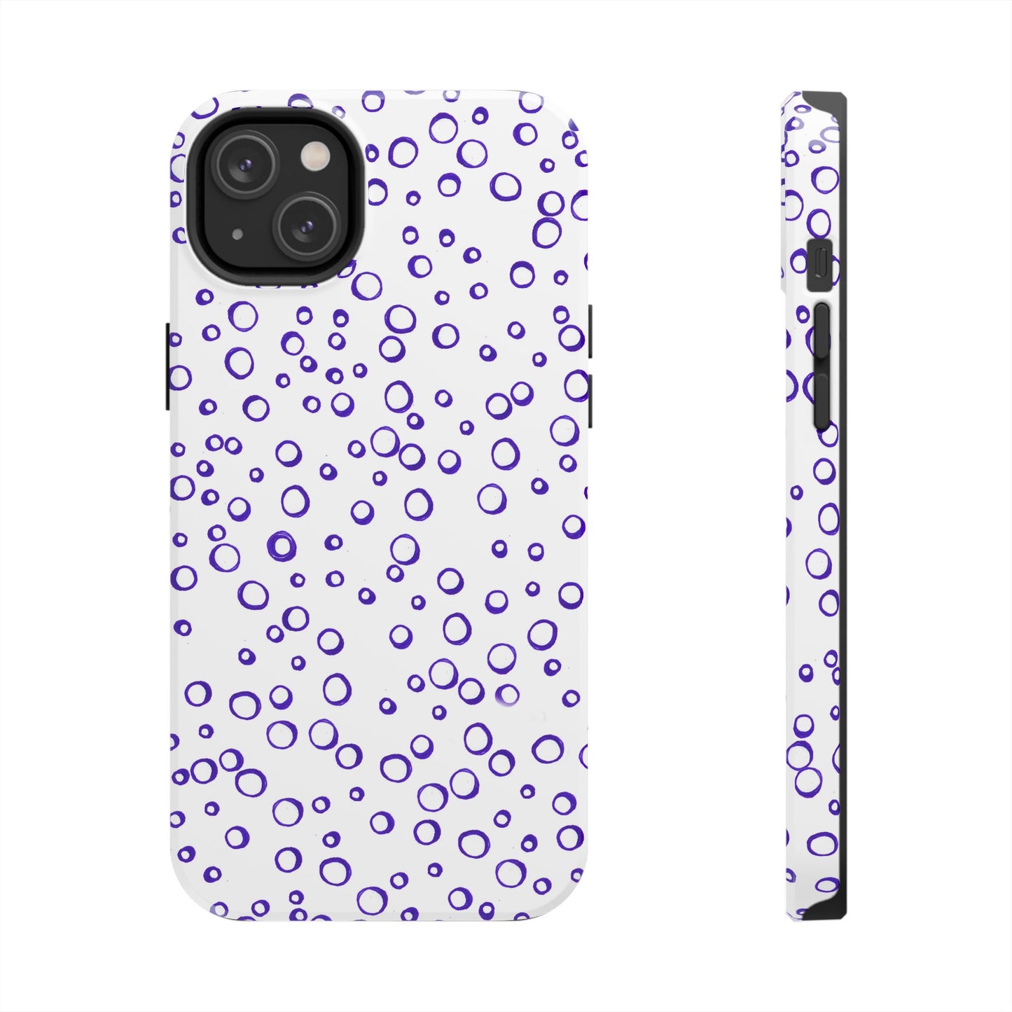 Blue See Through Dots Phone Case
