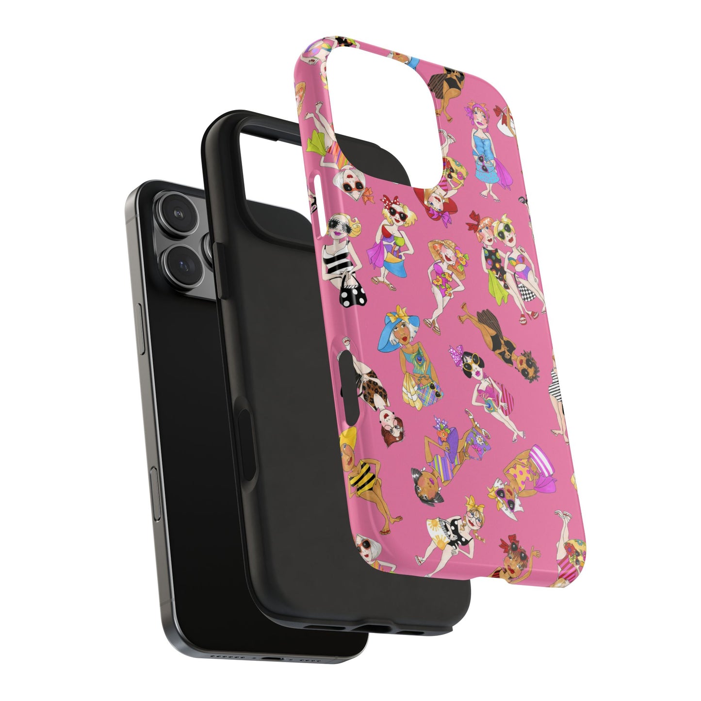 Tossed Beauties Pink Phone Case