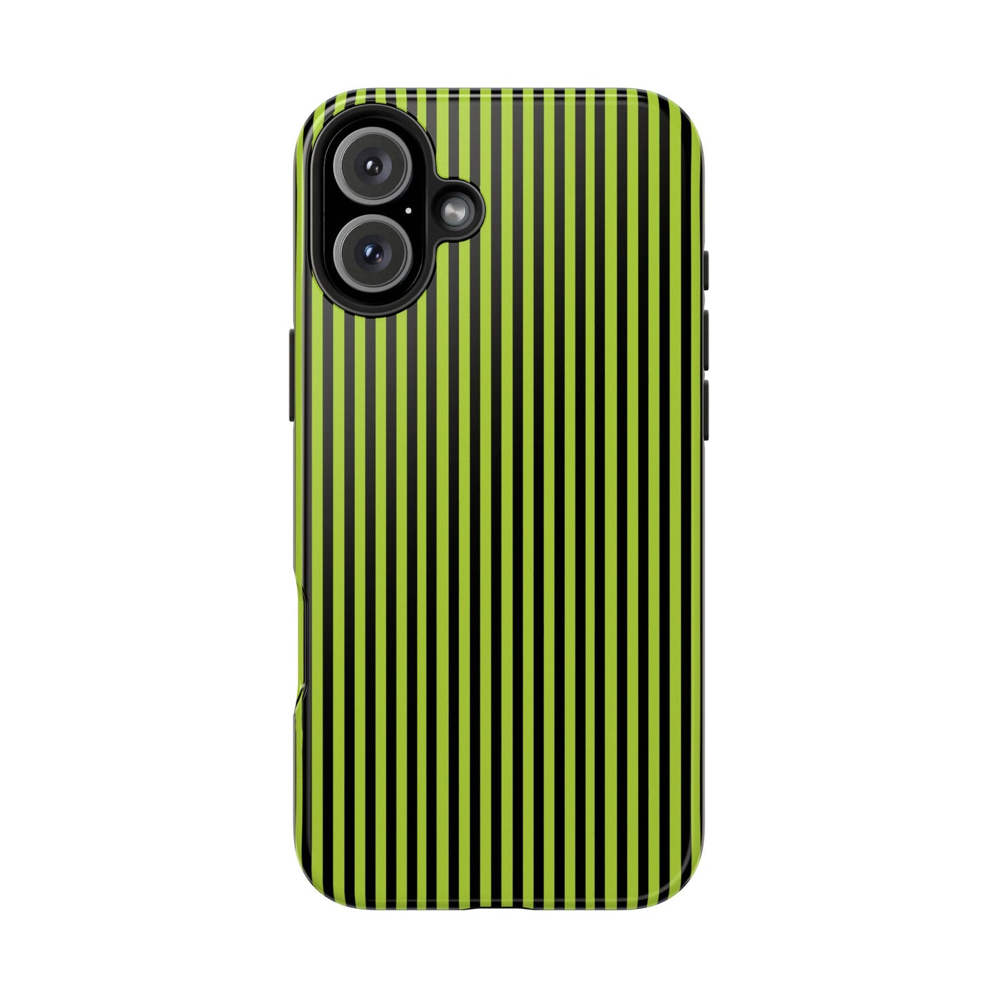 Stripe Green / Black Phone Case
