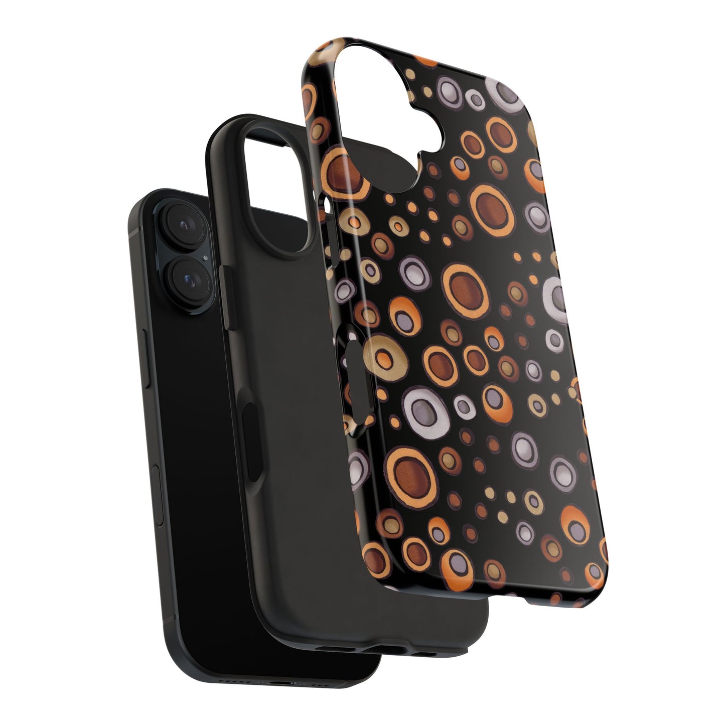 Doggy Dots Black Phone Case