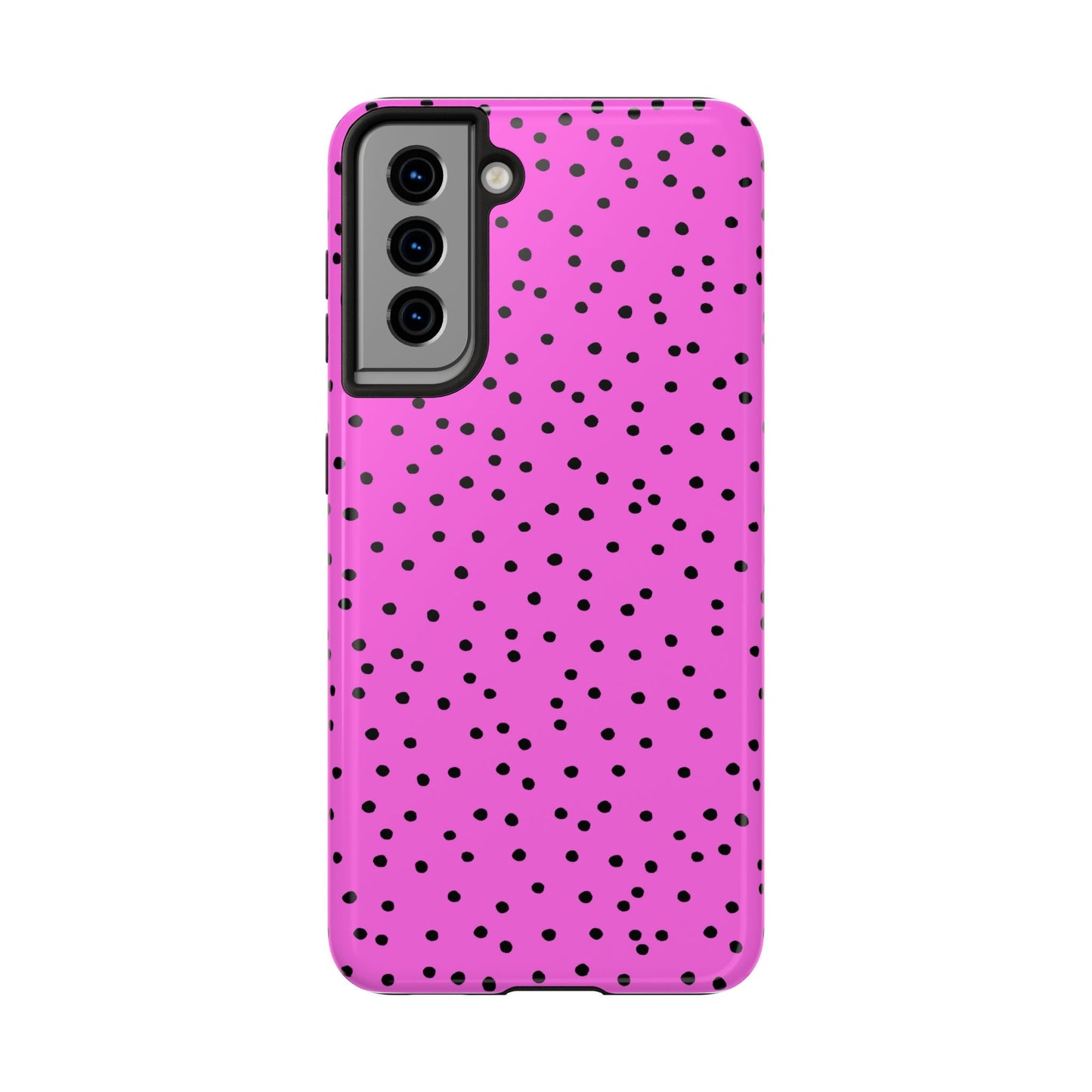 Dinky Dots Hot Pink / Black Phone Case