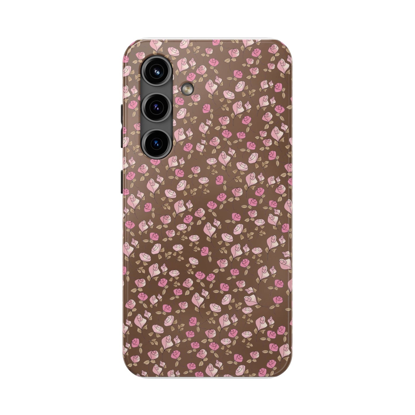 Little Bitty Roses Chocolate Phone Case