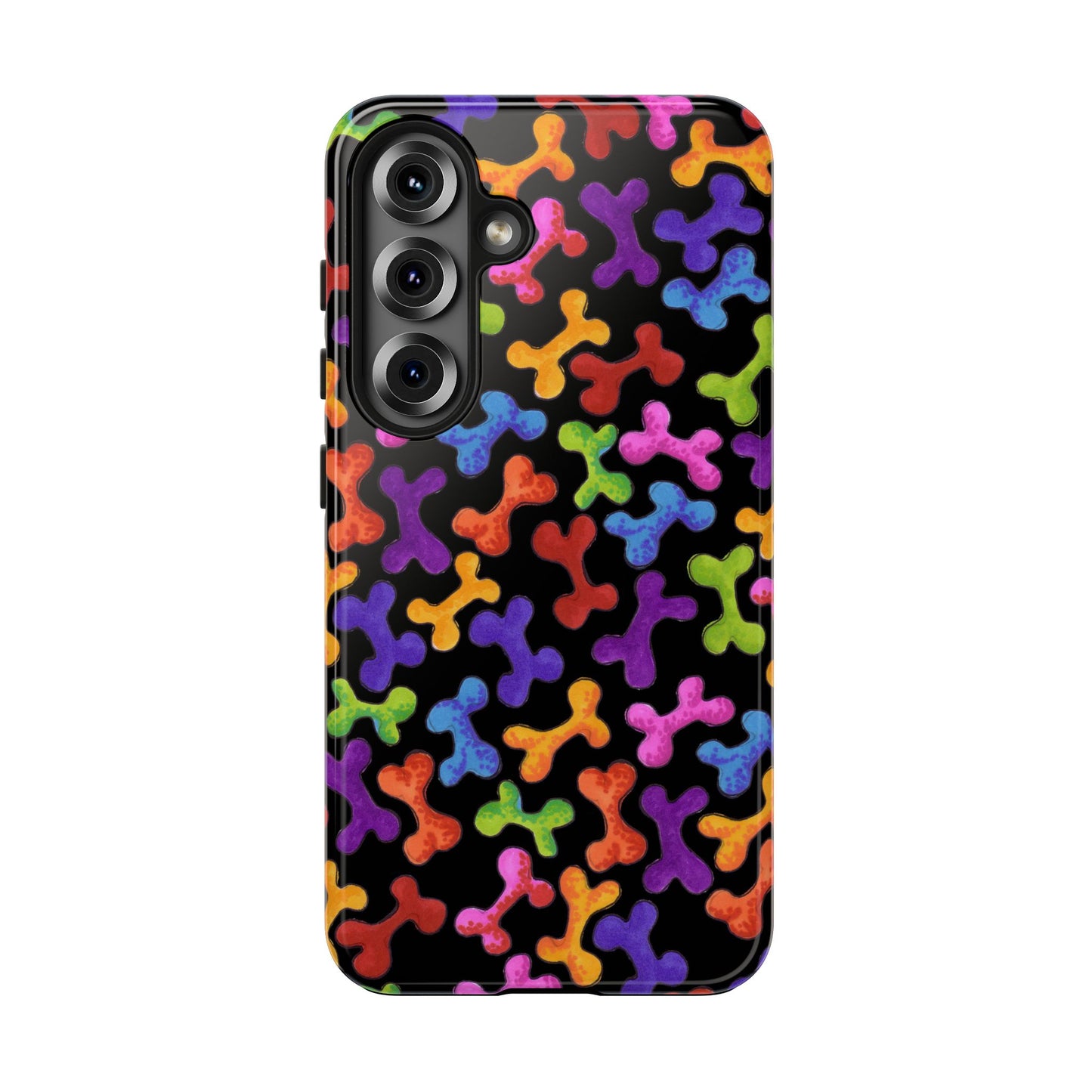 Fancy Bones Black / Multi Phone Case