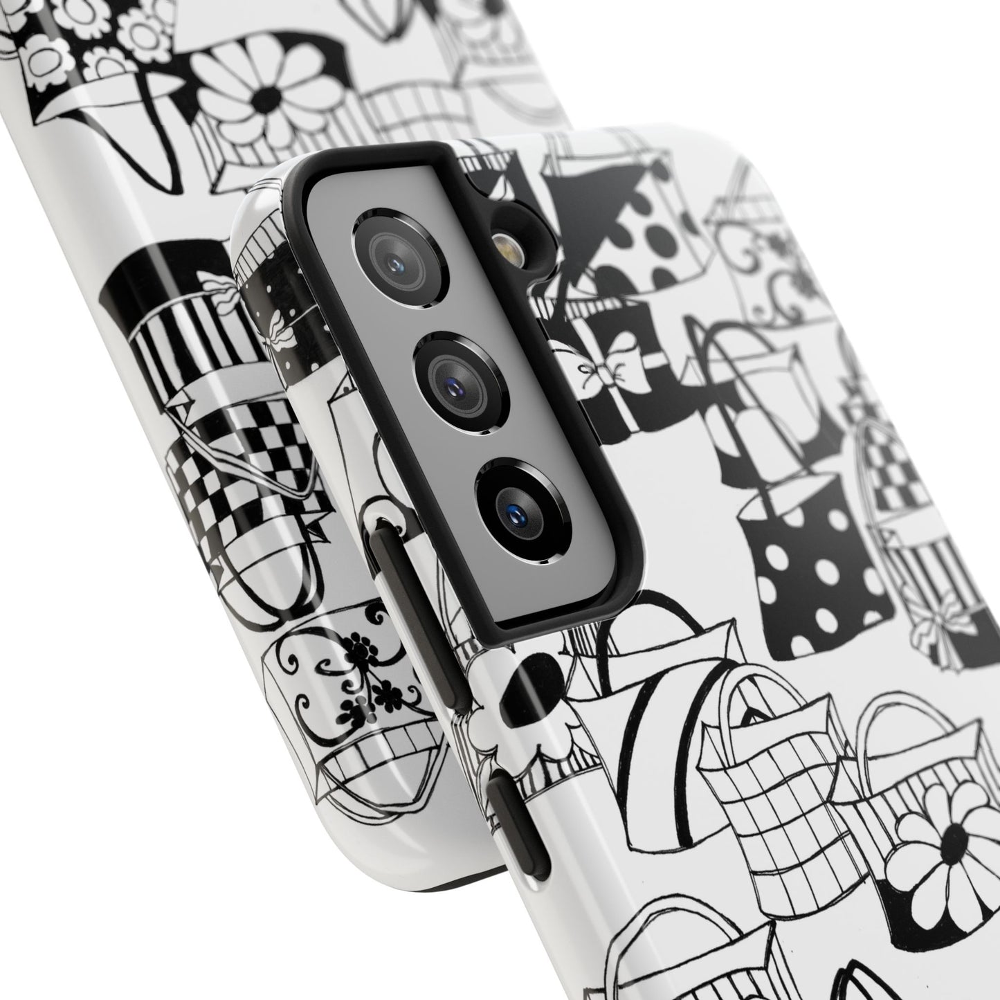 Totes White / Black Phone Case