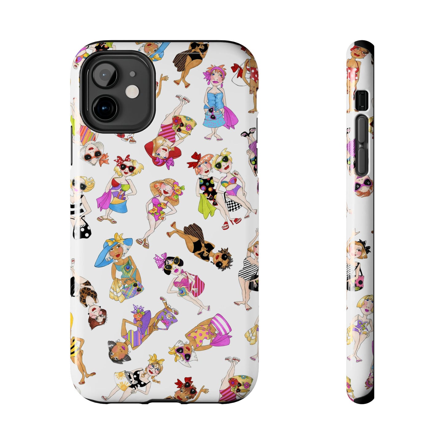 Tossed Beauties White Phone Case
