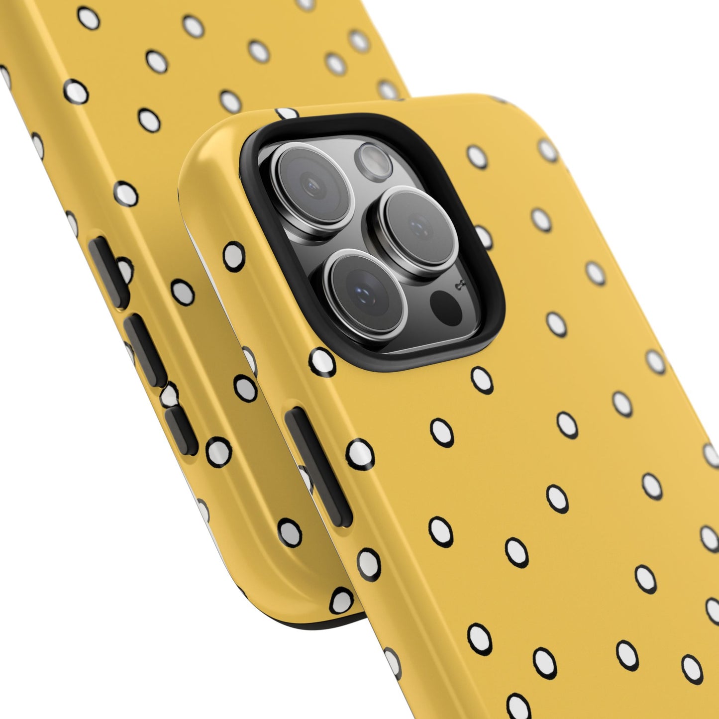 Dots Yellow / White / Black Phone Case
