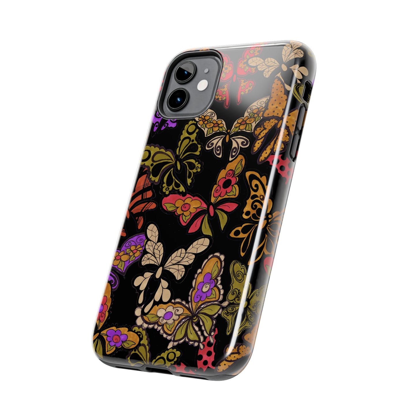 Flighty Black Phone Case