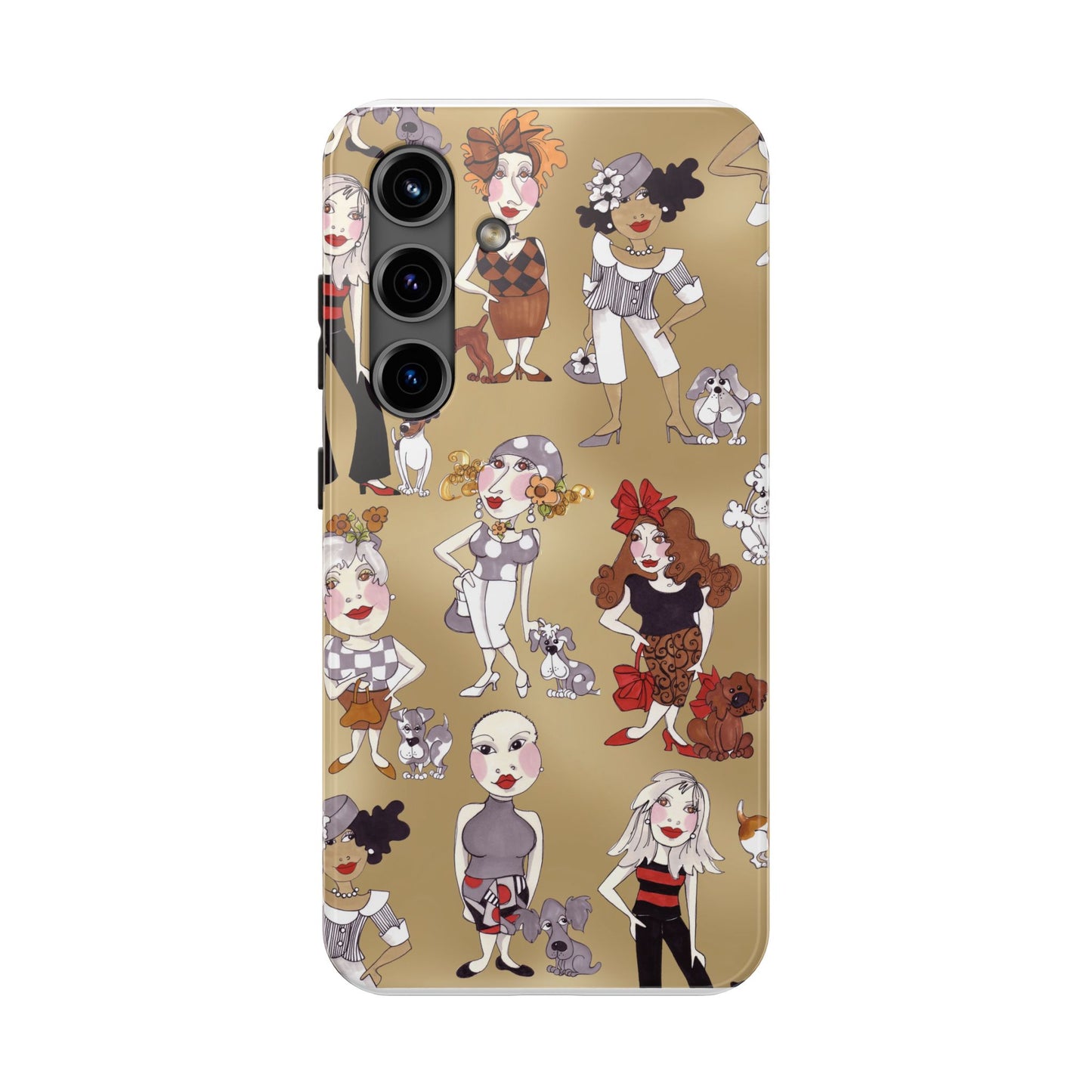 Dog Ladies Tan Phone Case