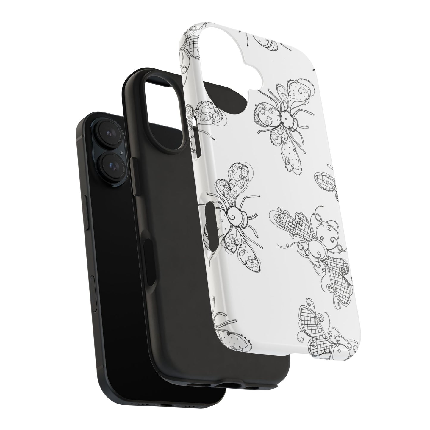 Busy Bees White Phone Case