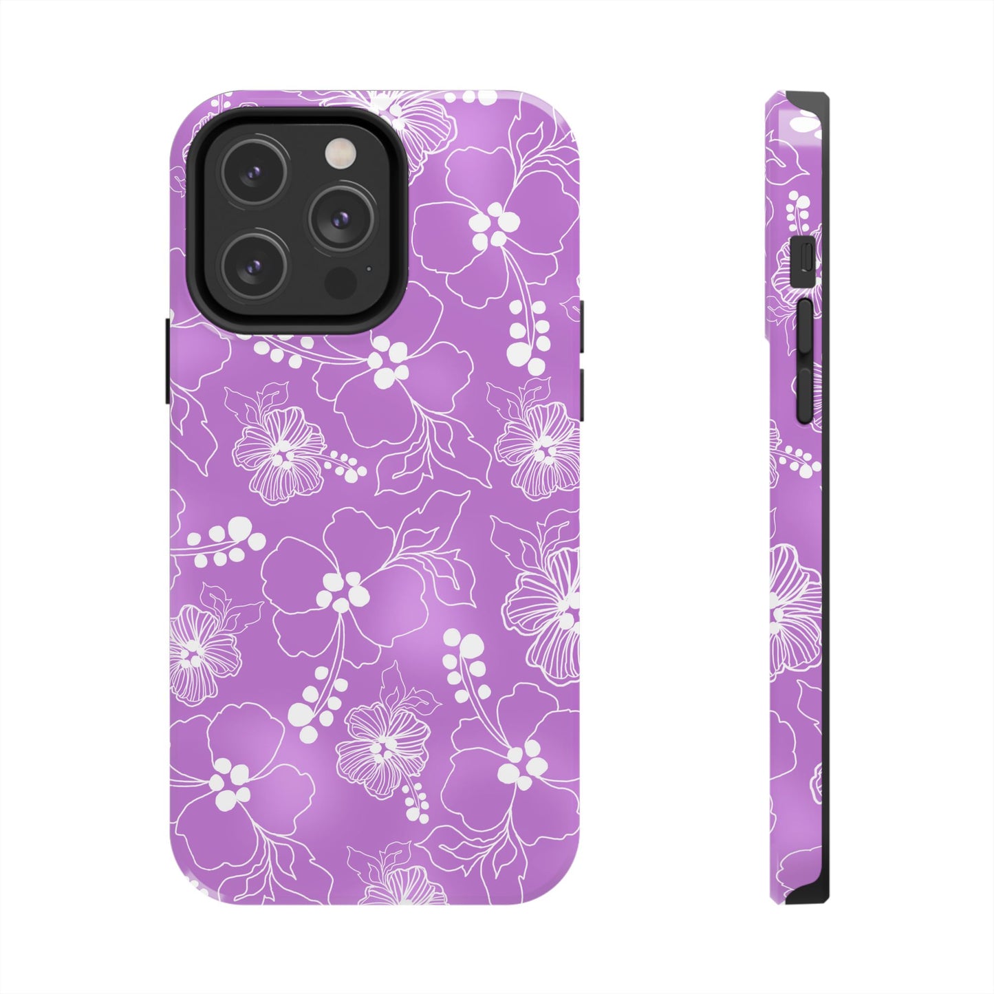 Lacey Hibiscus Orchid Phone Case