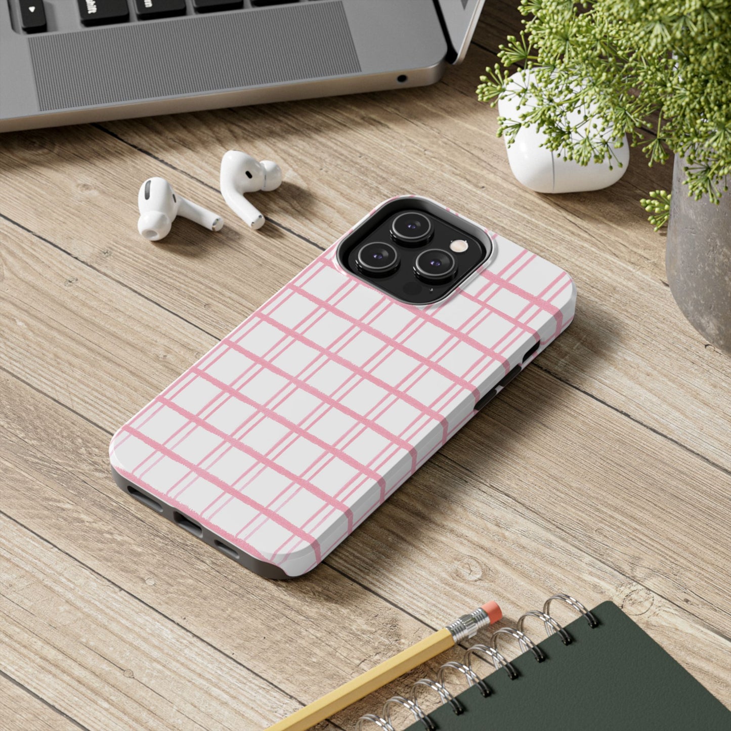 Pink Plaid Phone Case