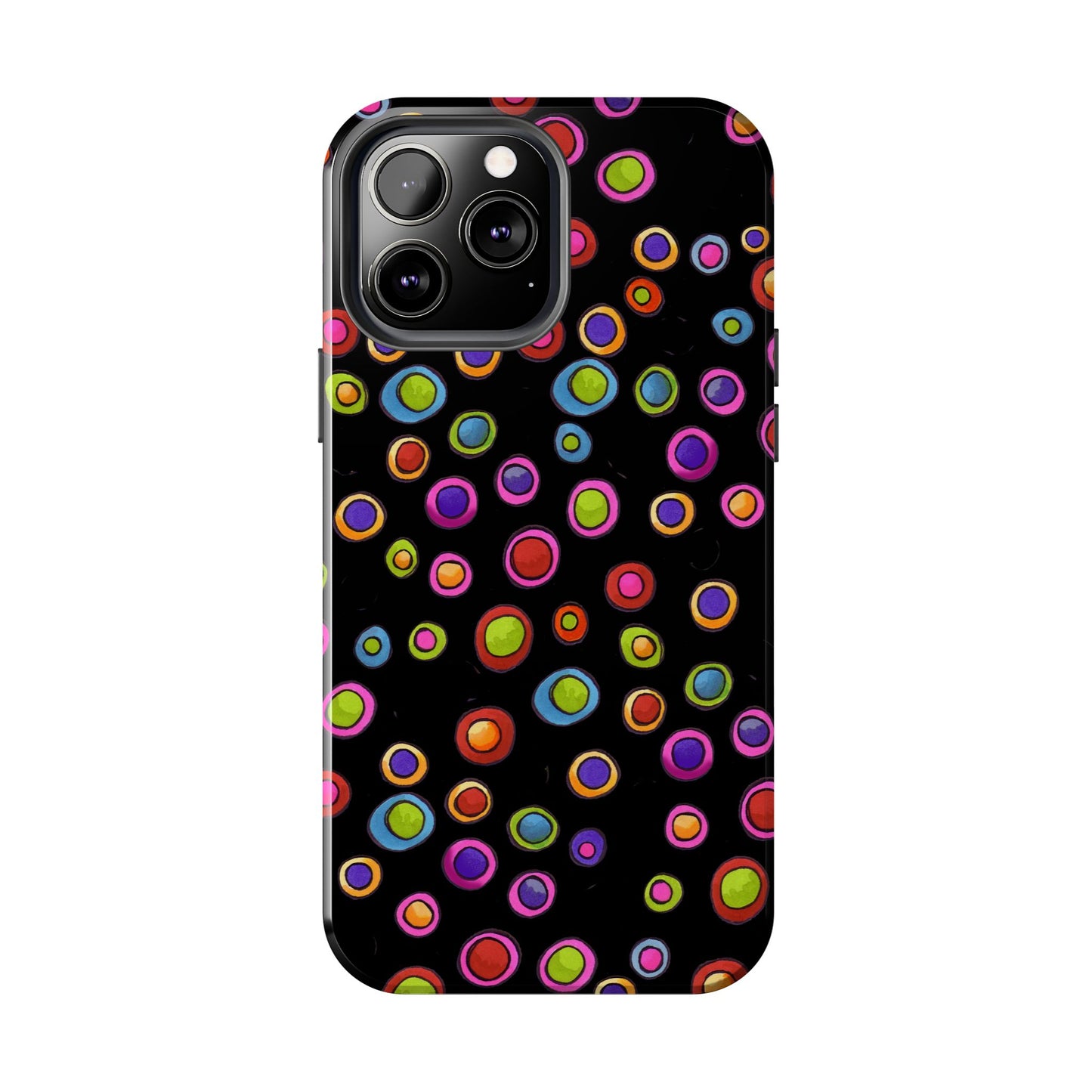 Dopey Dots Black Phone Case