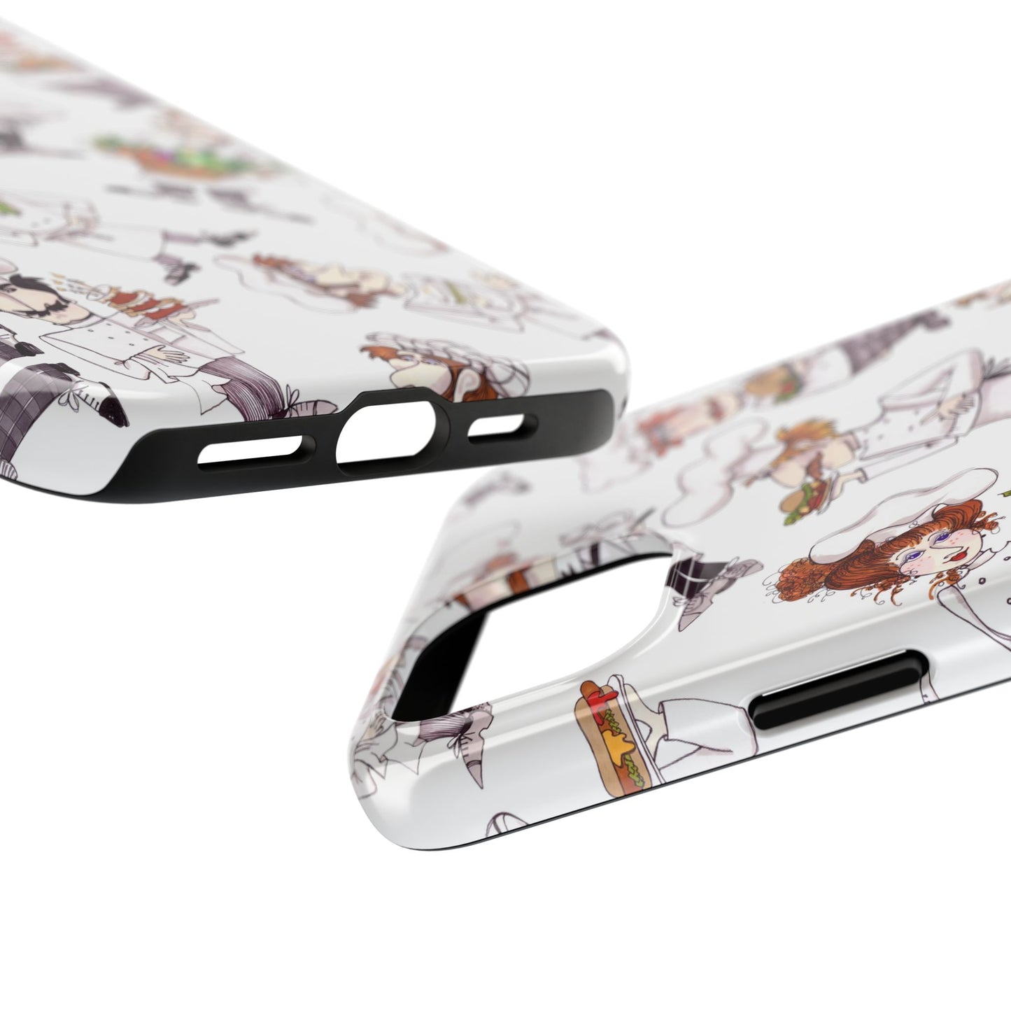 Tossed Chefs White Phone Case